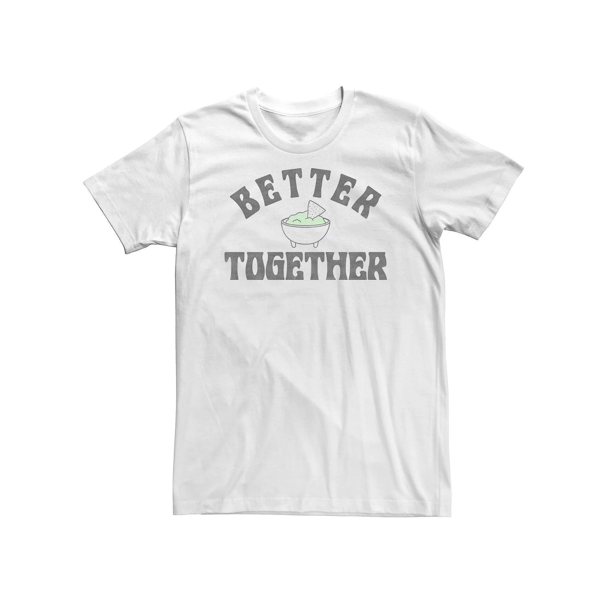 Big & Tall Food Apparel Chips & Guac "Better Together" Tee, Men's, Size: 3XL, White Product Image