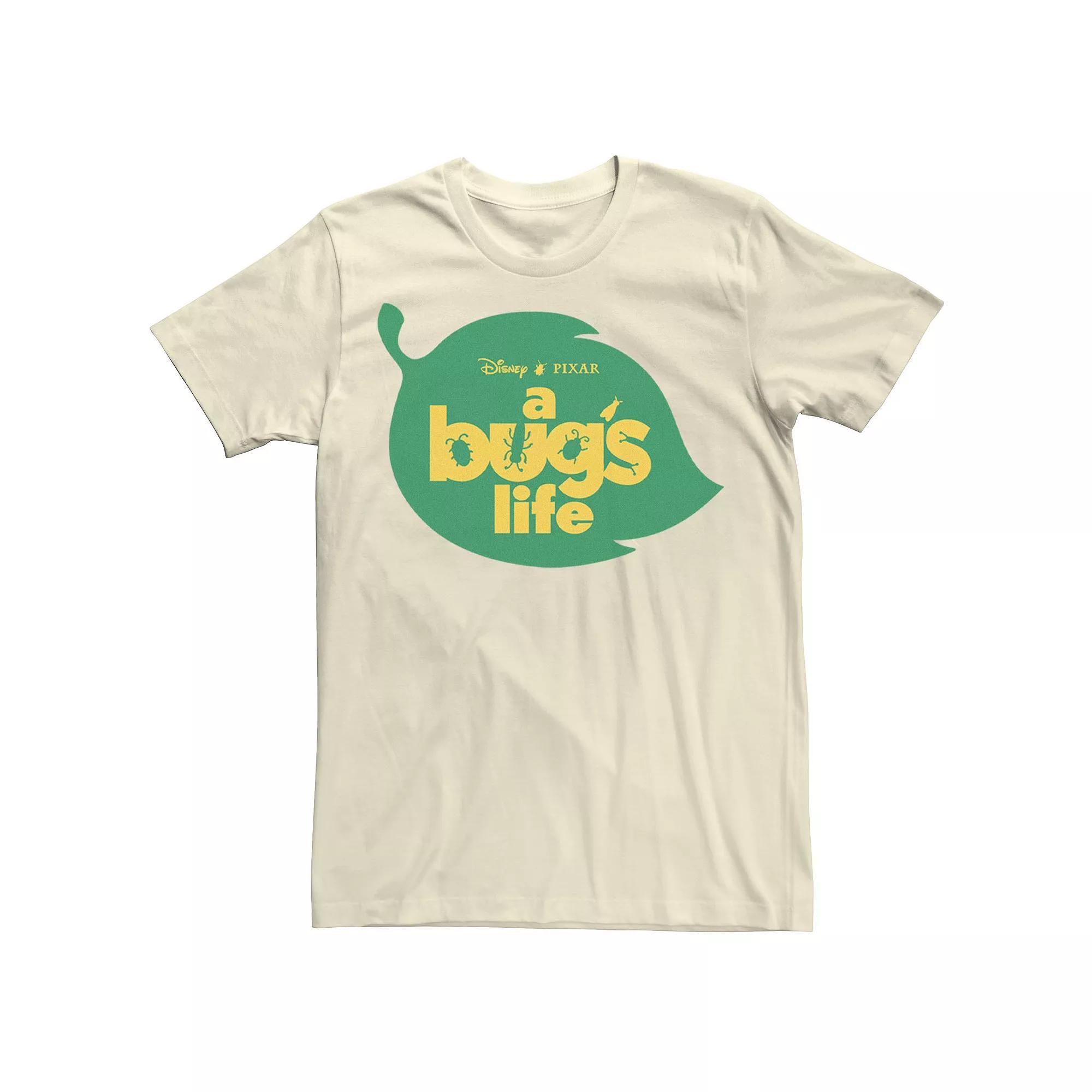 Disney / Pixar's A Bug's Life Men's Leaf Logo Tee, Size: Large, Natural Product Image