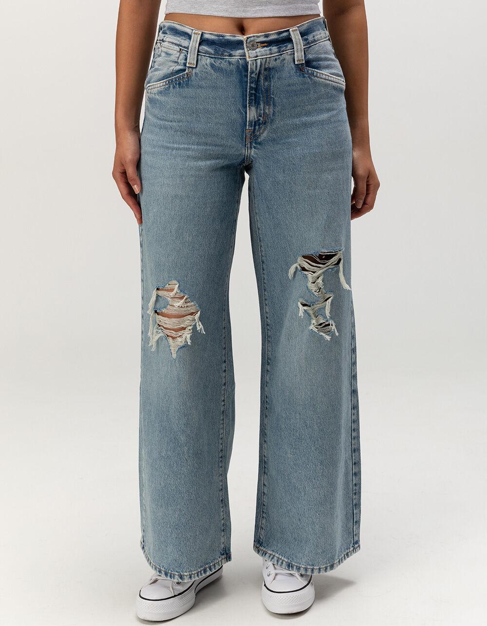 LEVI'S '94 Baggy Wide Leg Womens Jeans - Not In The Mood - MEDIUM DESTRUCTED Product Image