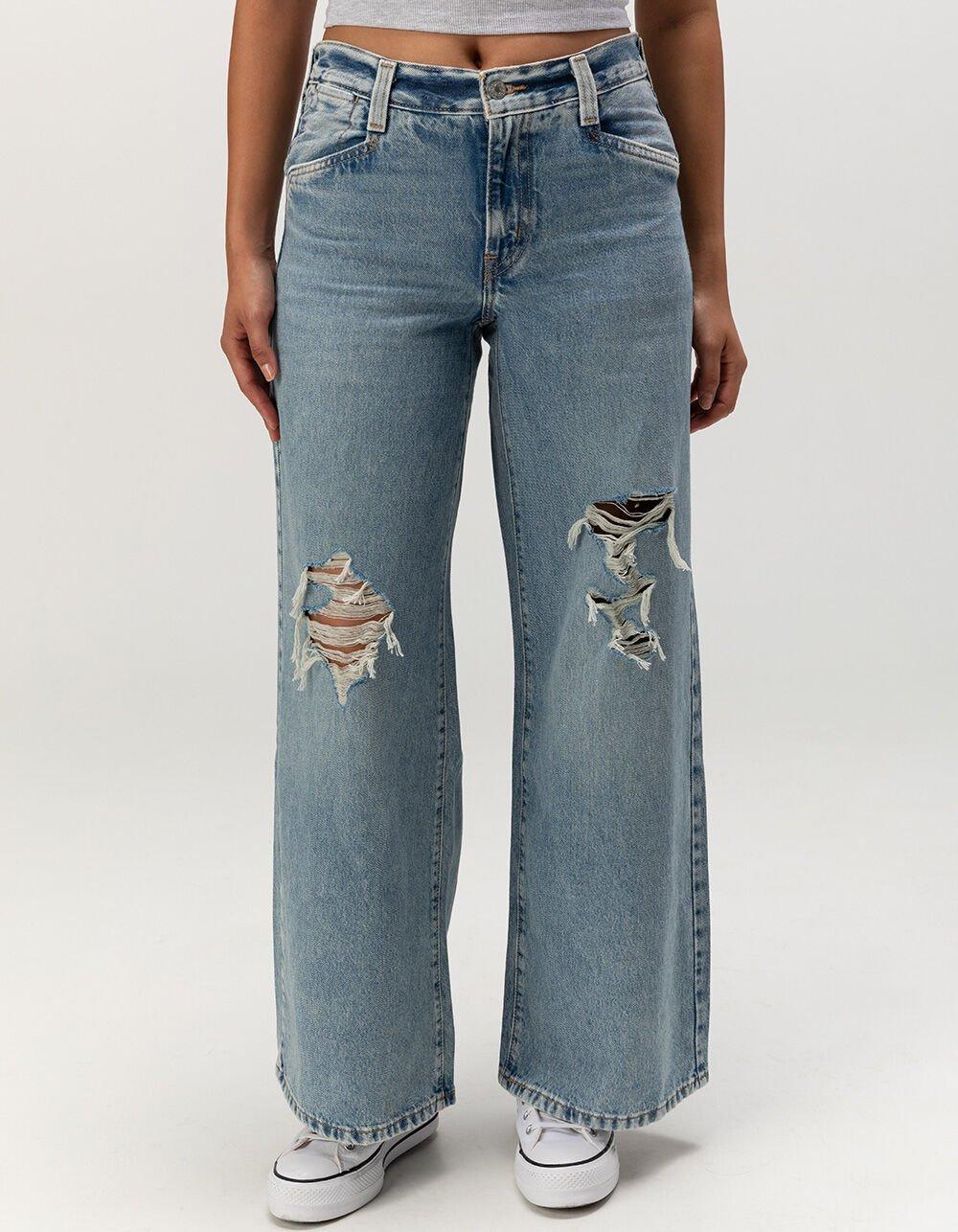 LEVI'S '94 Baggy Wide Leg Womens Jeans - Not In The Mood - MEDIUM DESTRUCTED Product Image