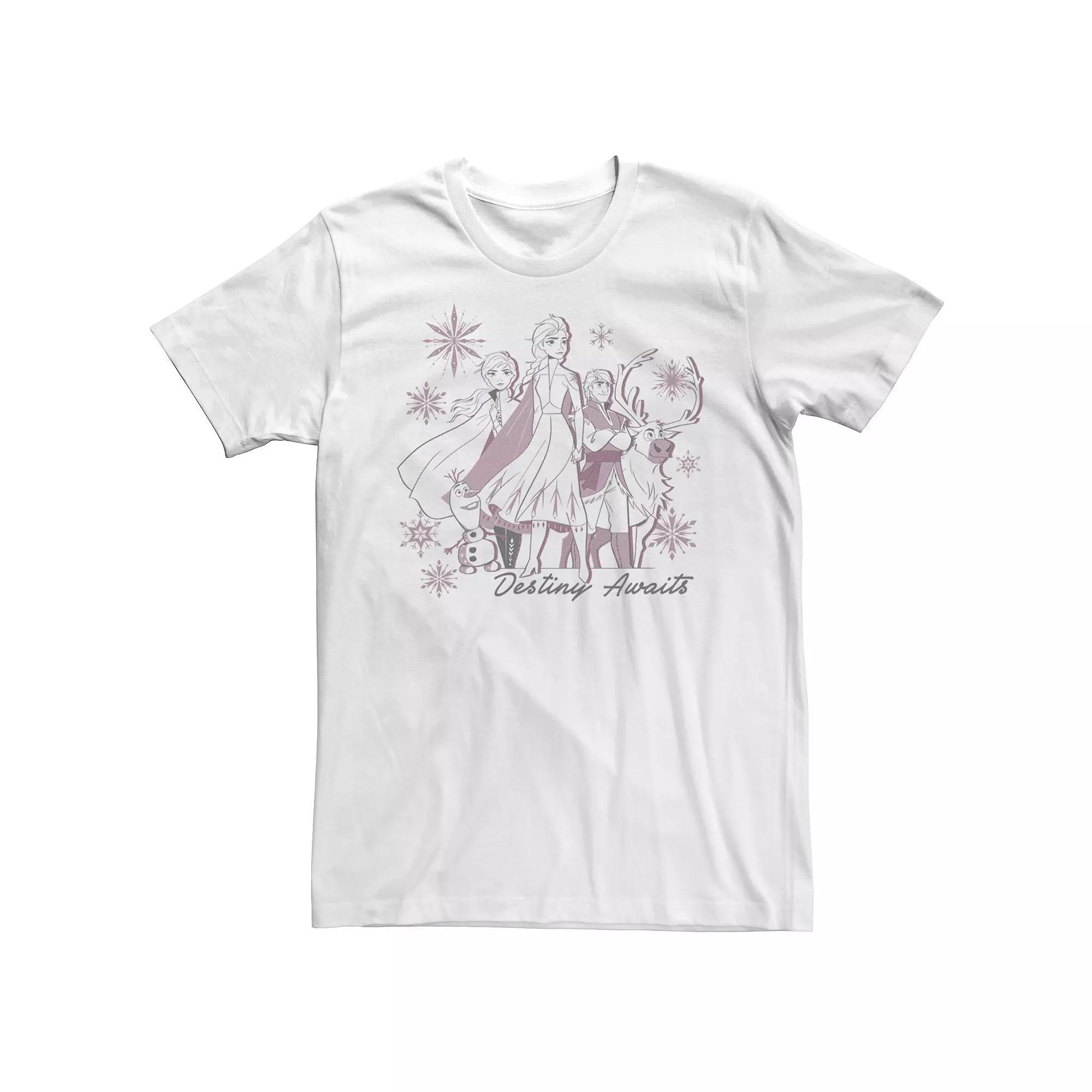 Men's Frozen 2 Destiny Awaits Tee, Size: Large, White Product Image