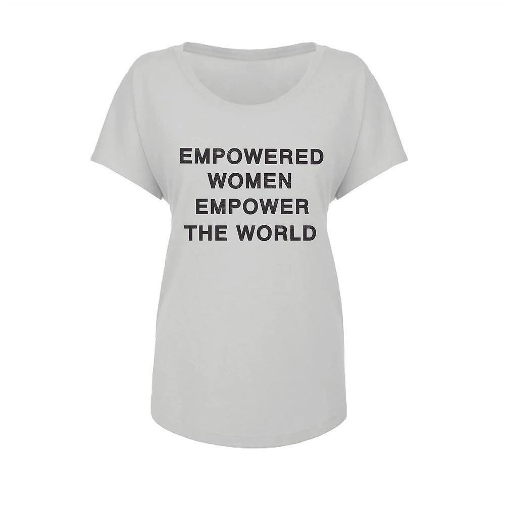Junior's Grayson Threads Empowered Women Empower Graphic Tee, Women's, Size: Medium, Grey White Product Image