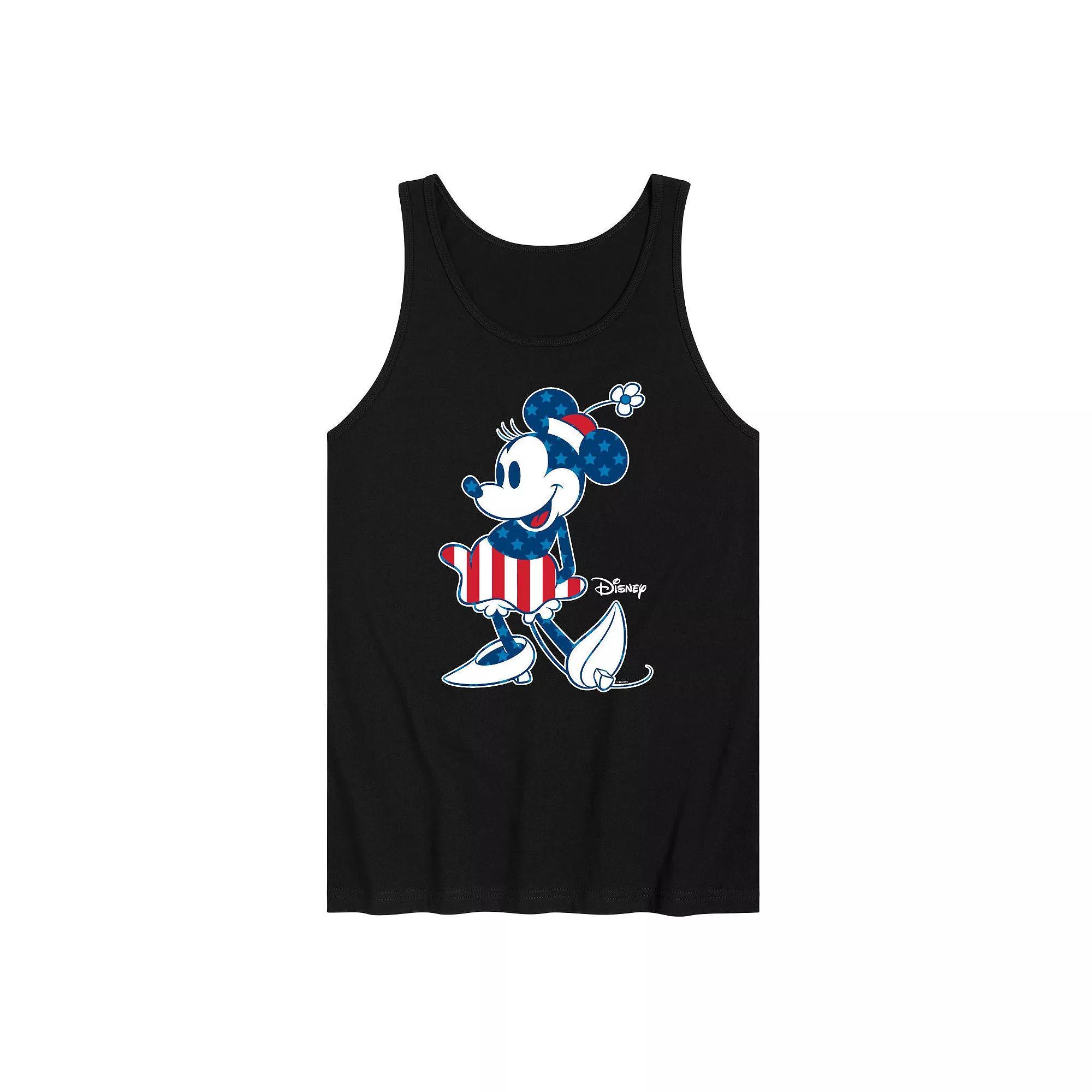 Disneys Minnie Mouse Mens Flag Tank Top Product Image