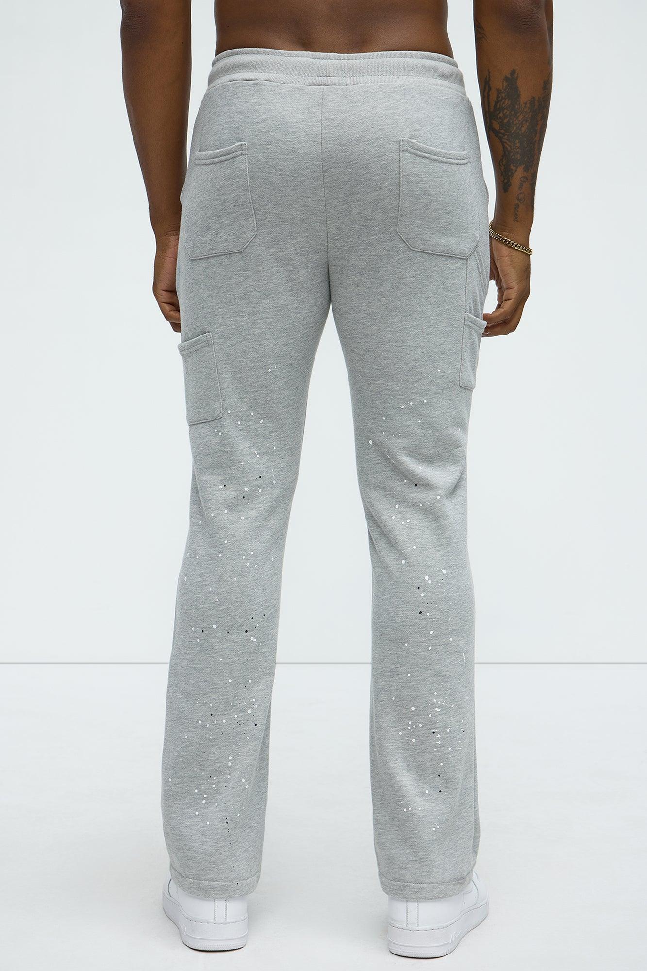 Workwear Flared Sweatpants - Grey Product Image