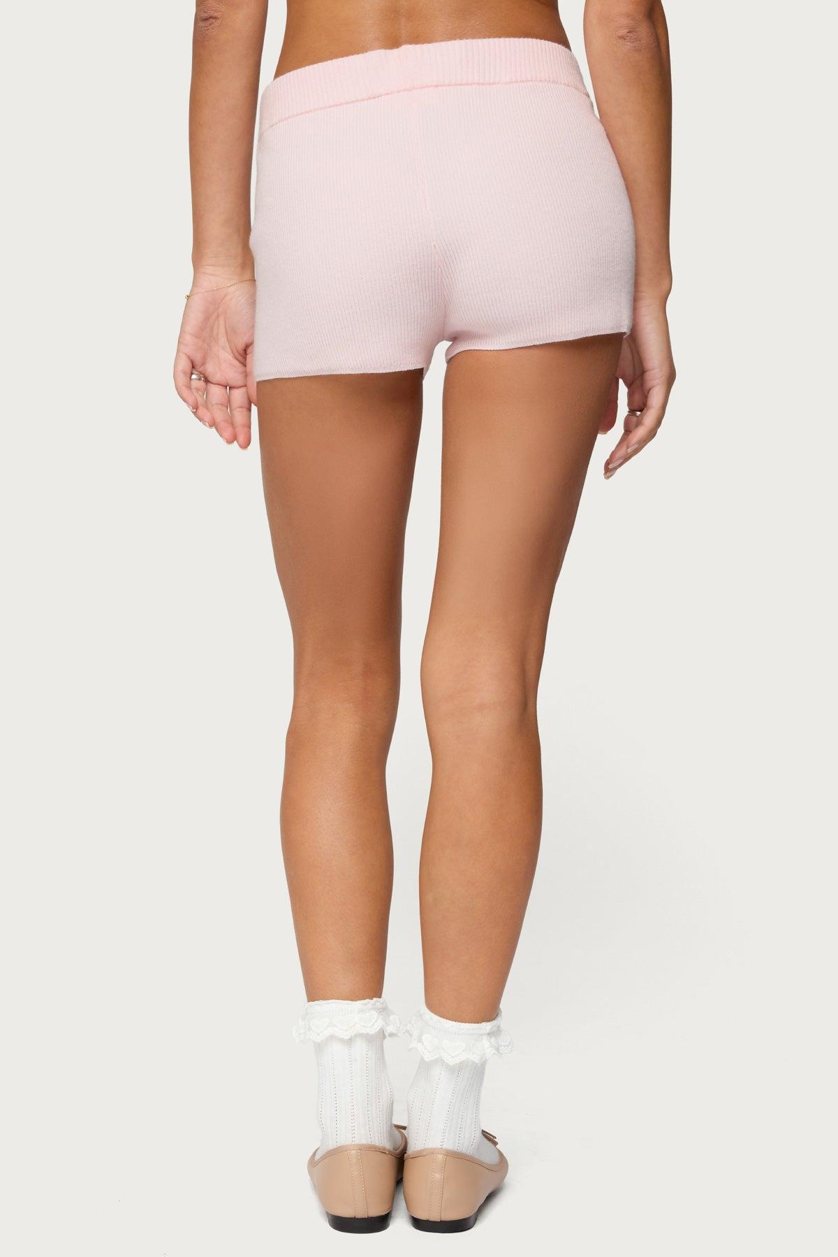 Lorie Ribbed Knit Shorts Product Image
