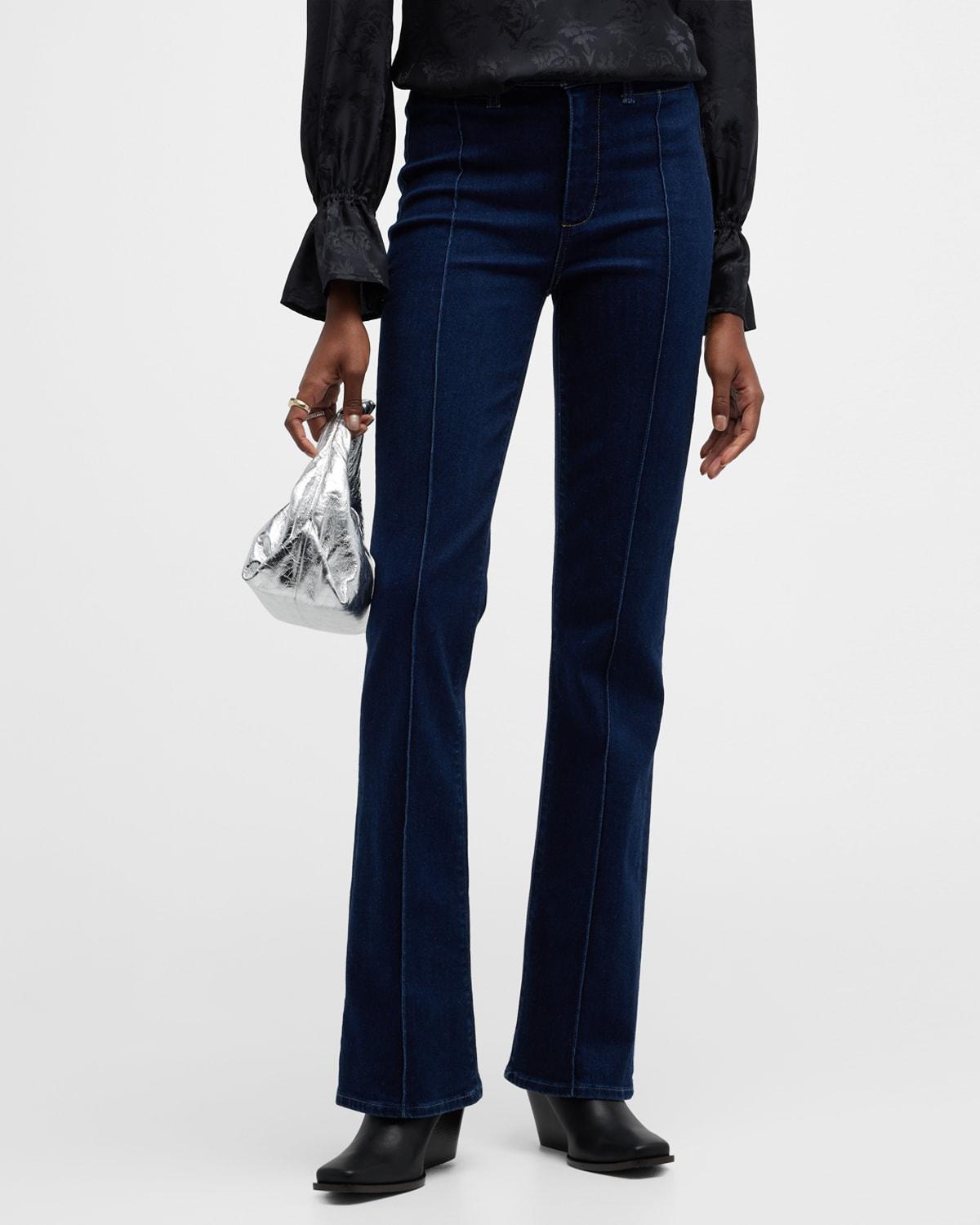 Paige High-Rise Laurel Canyon Welts Pin Tucks in Joan (Joan) Women's Jeans Product Image