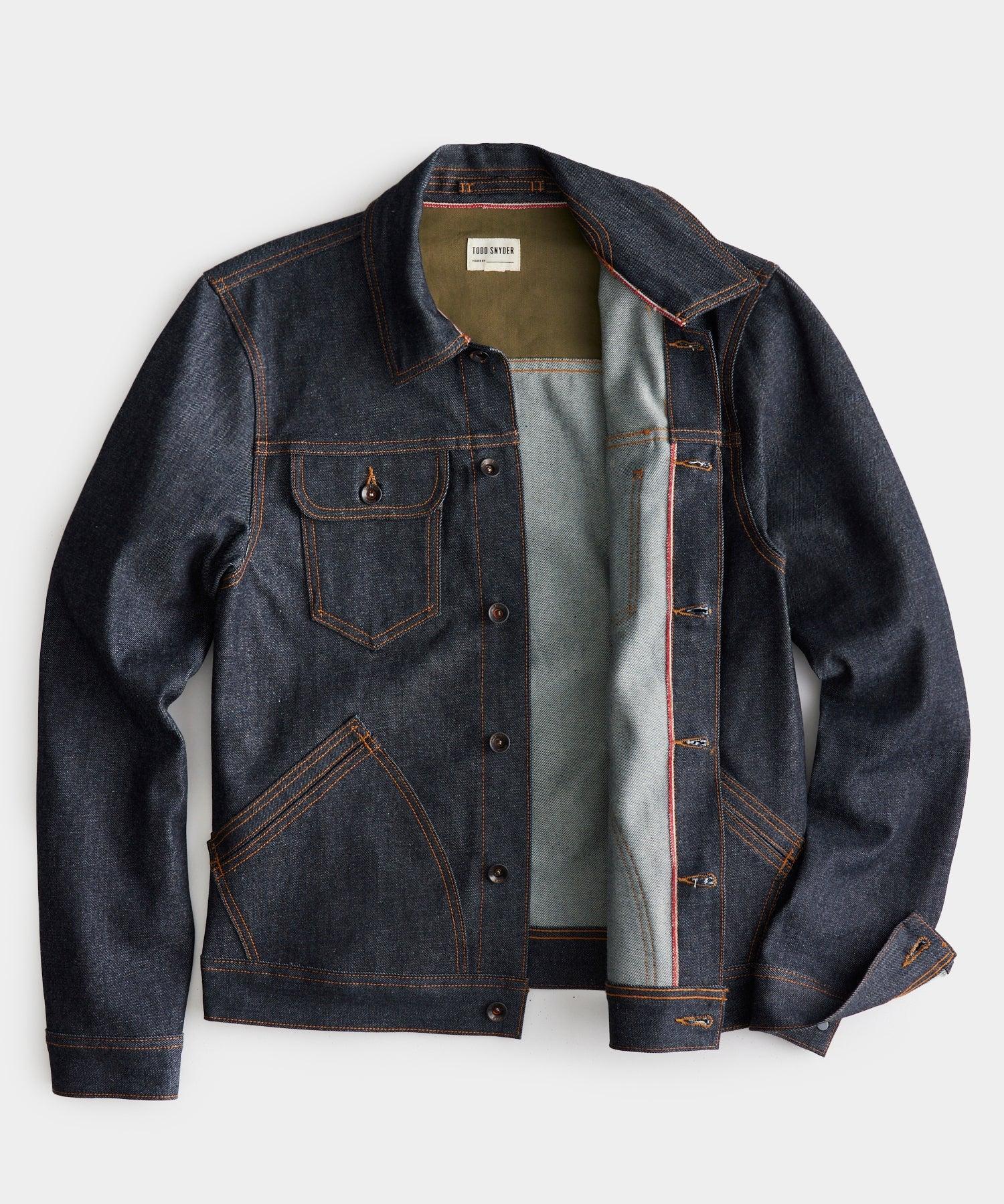 Made In USA Rigid Selvedge Denim Jacket in Indigo Product Image