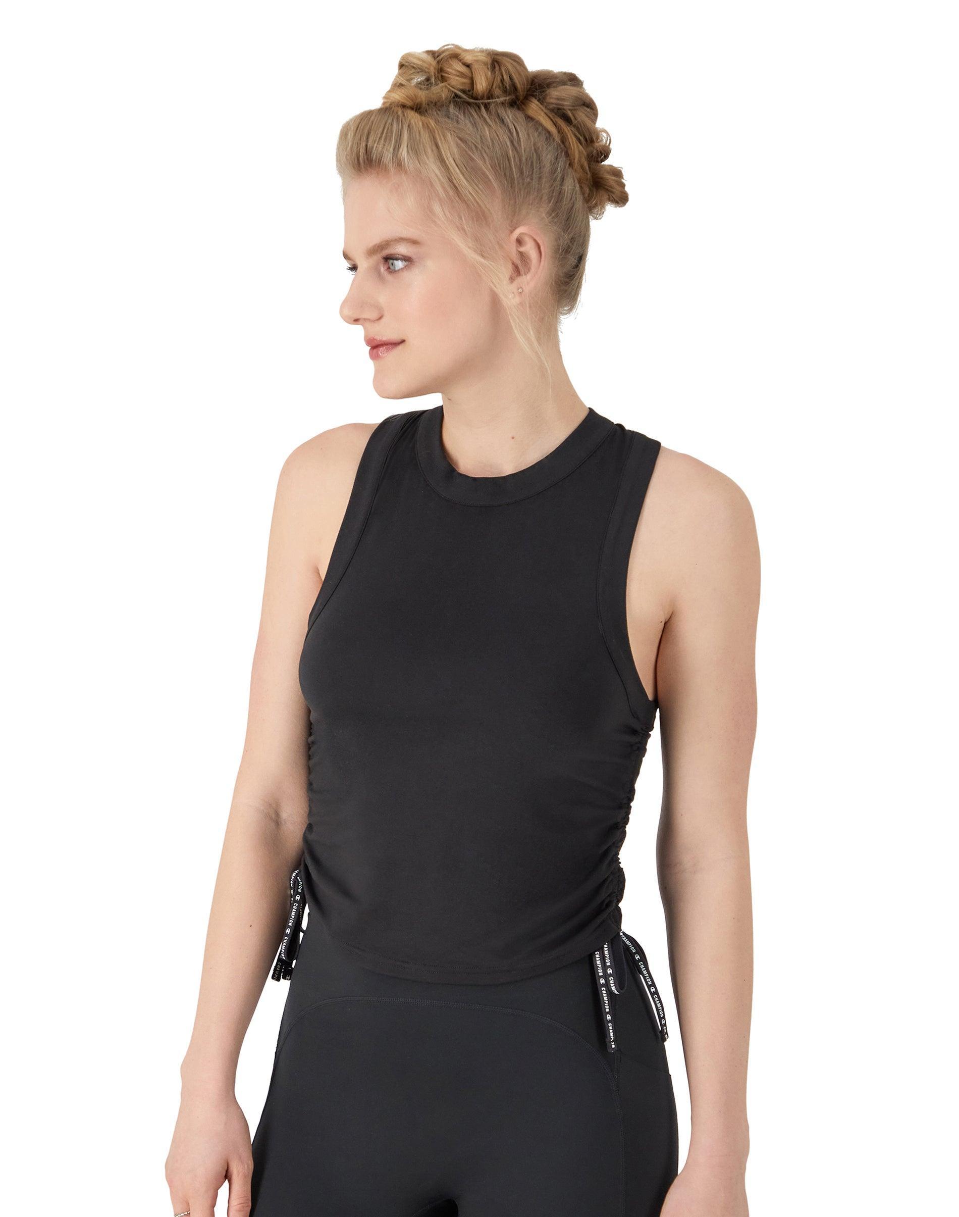 Champion Soft Touch Ruched Tank (Strawberry Rouge) Women's Clothing Product Image