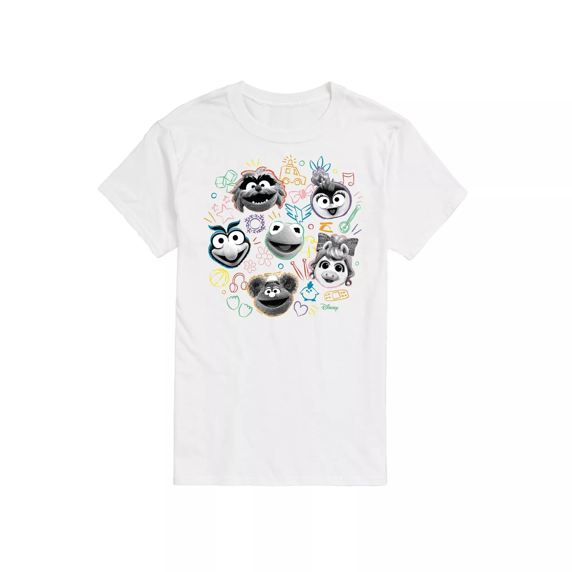 Disneys Muppet Babies Big & Tall Faces Graphic Tee, Mens Product Image