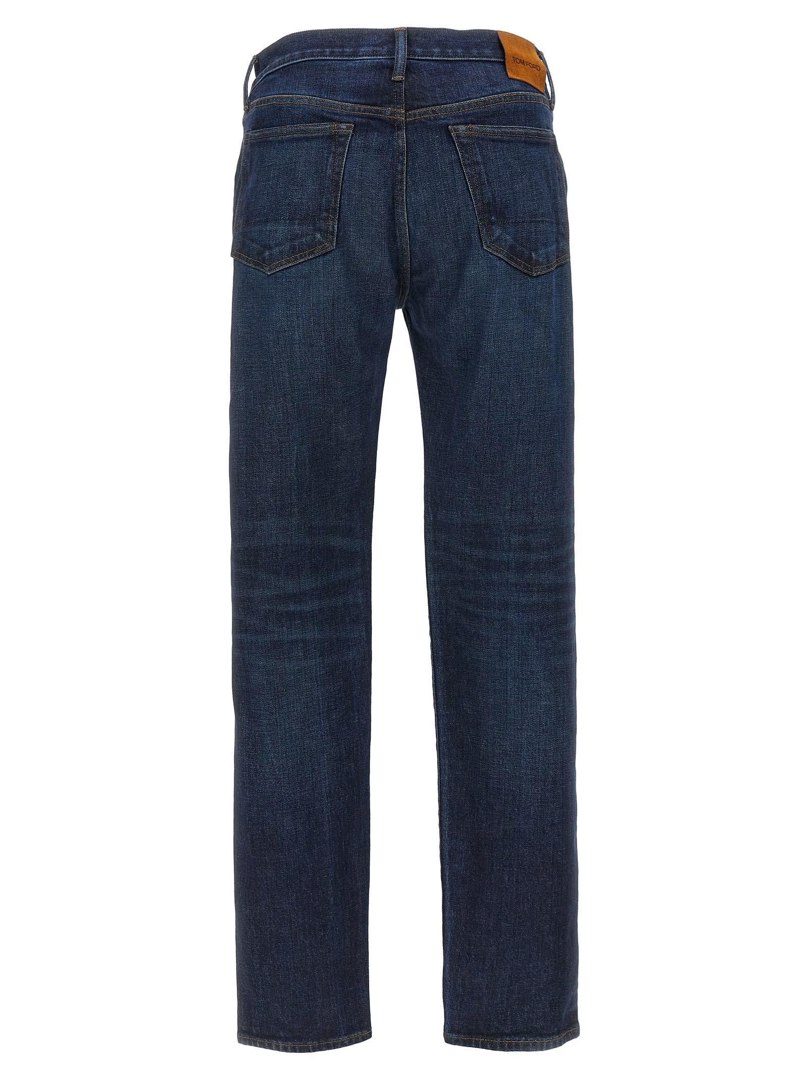 TOM FORD Rinse Selvedge Jeans In Blue Product Image
