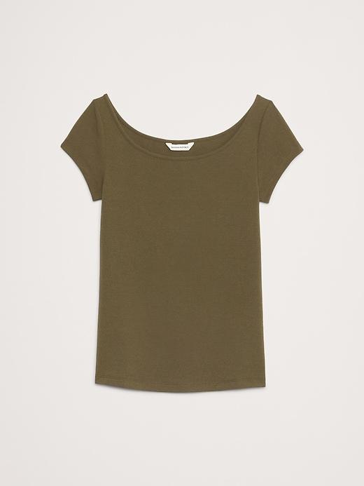 Refined Scoop-Neck T-Shirt Product Image