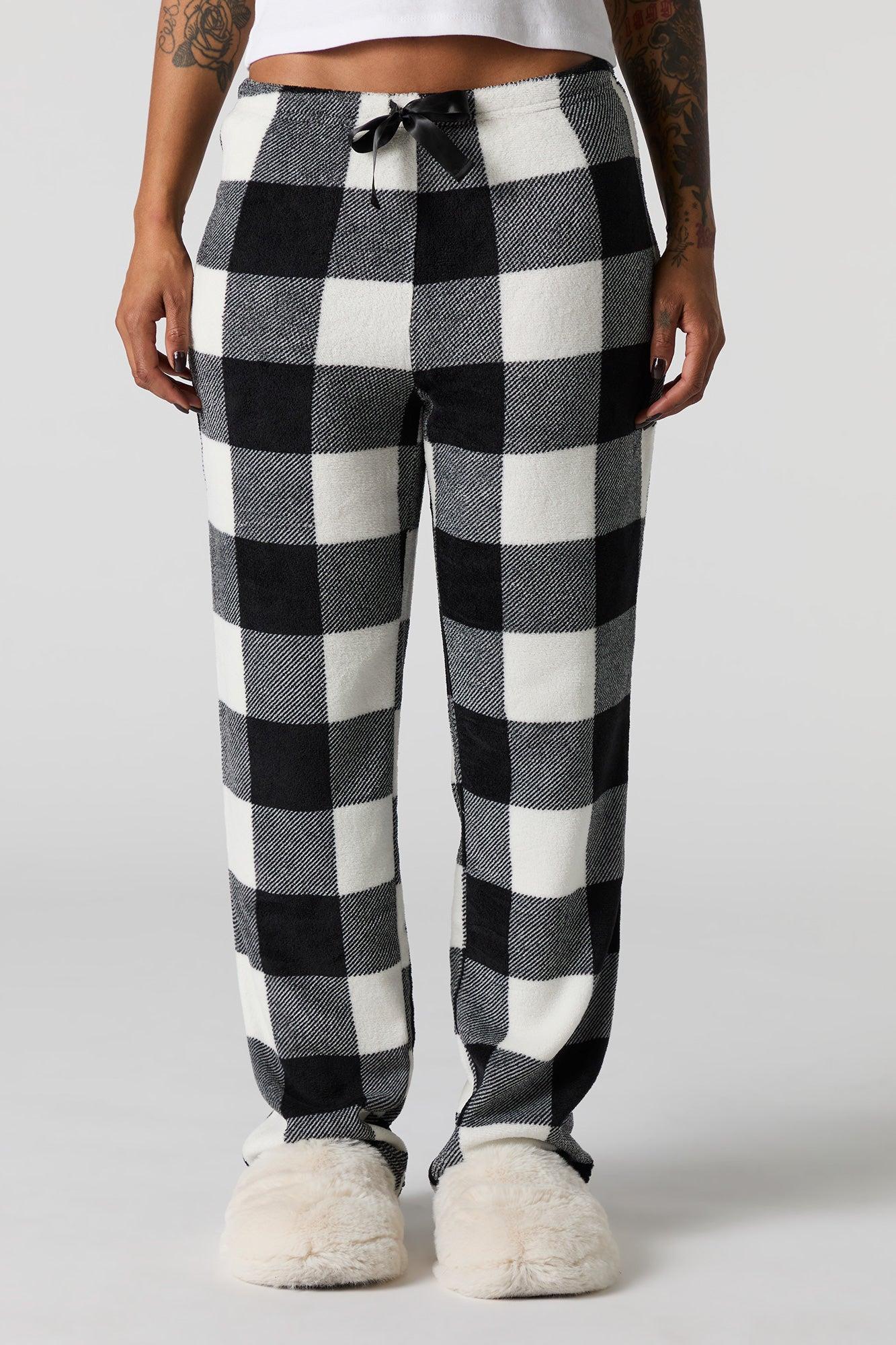 Printed Plush Pajama Pant Female Product Image