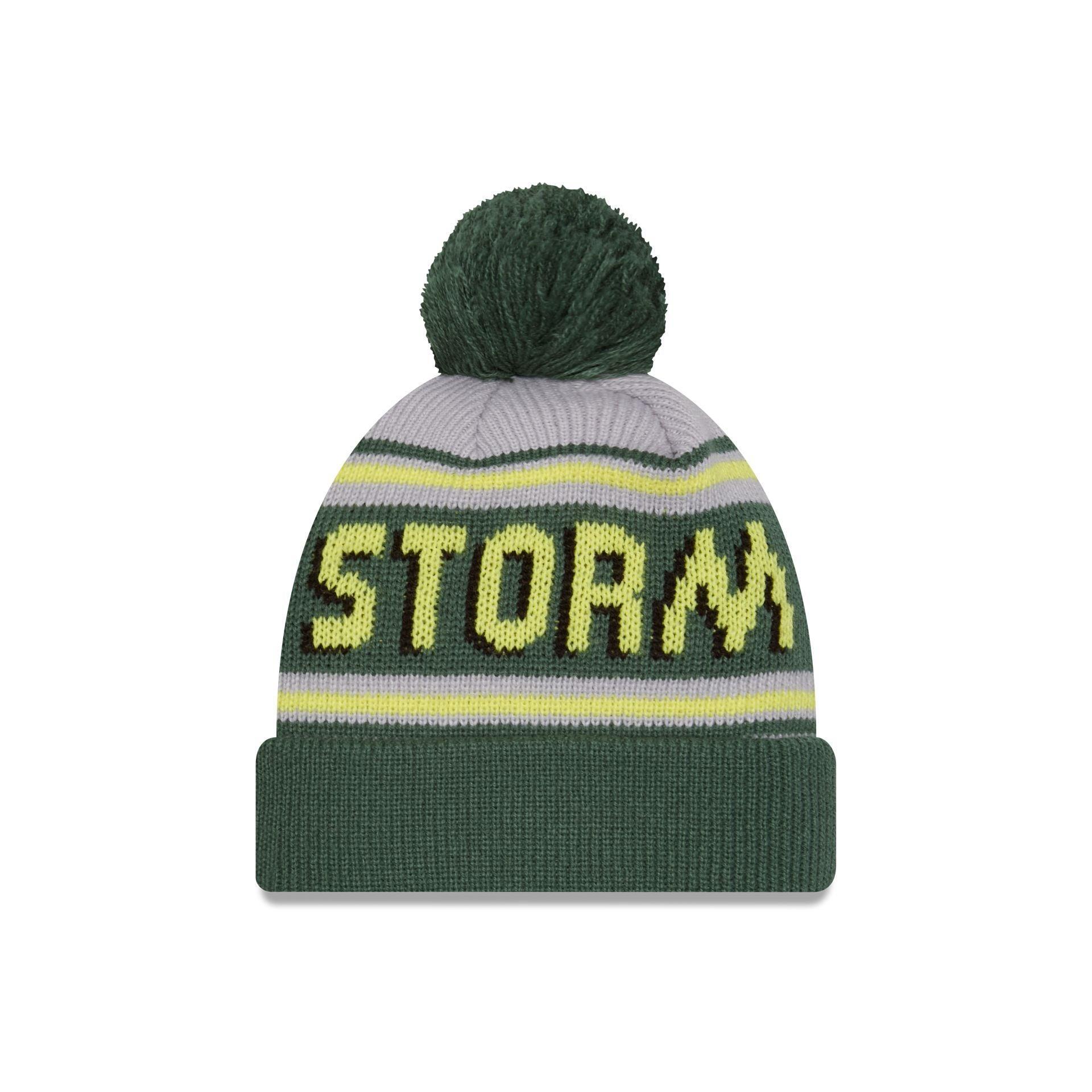 Seattle Storm 2024 Team Pom Knit Hat Male Product Image
