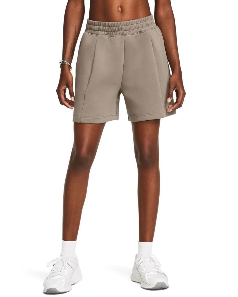 Women's UA Unstoppable Fleece Pleated Shorts Product Image