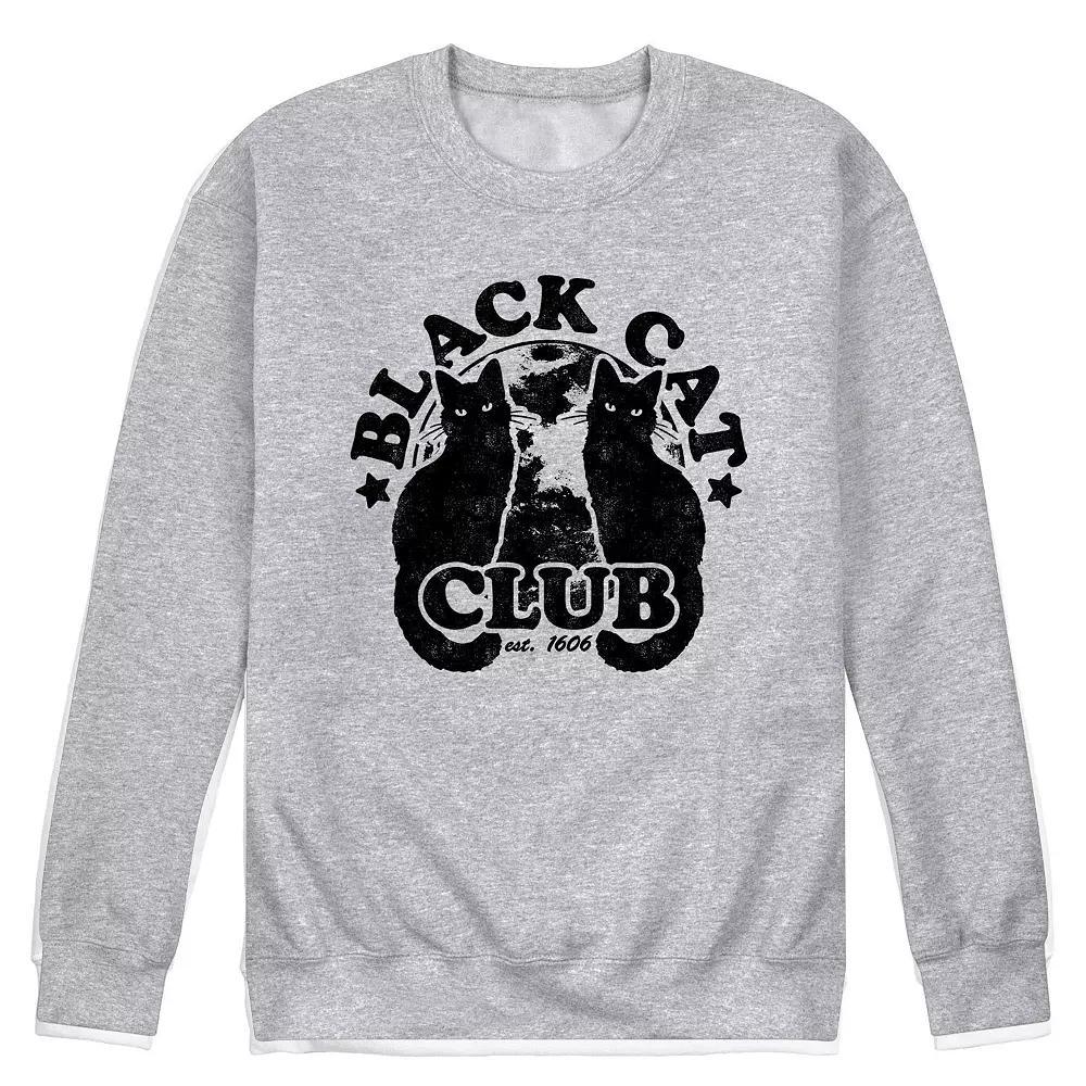 Mens Black Cat Club Fleece Sweatshirt Product Image
