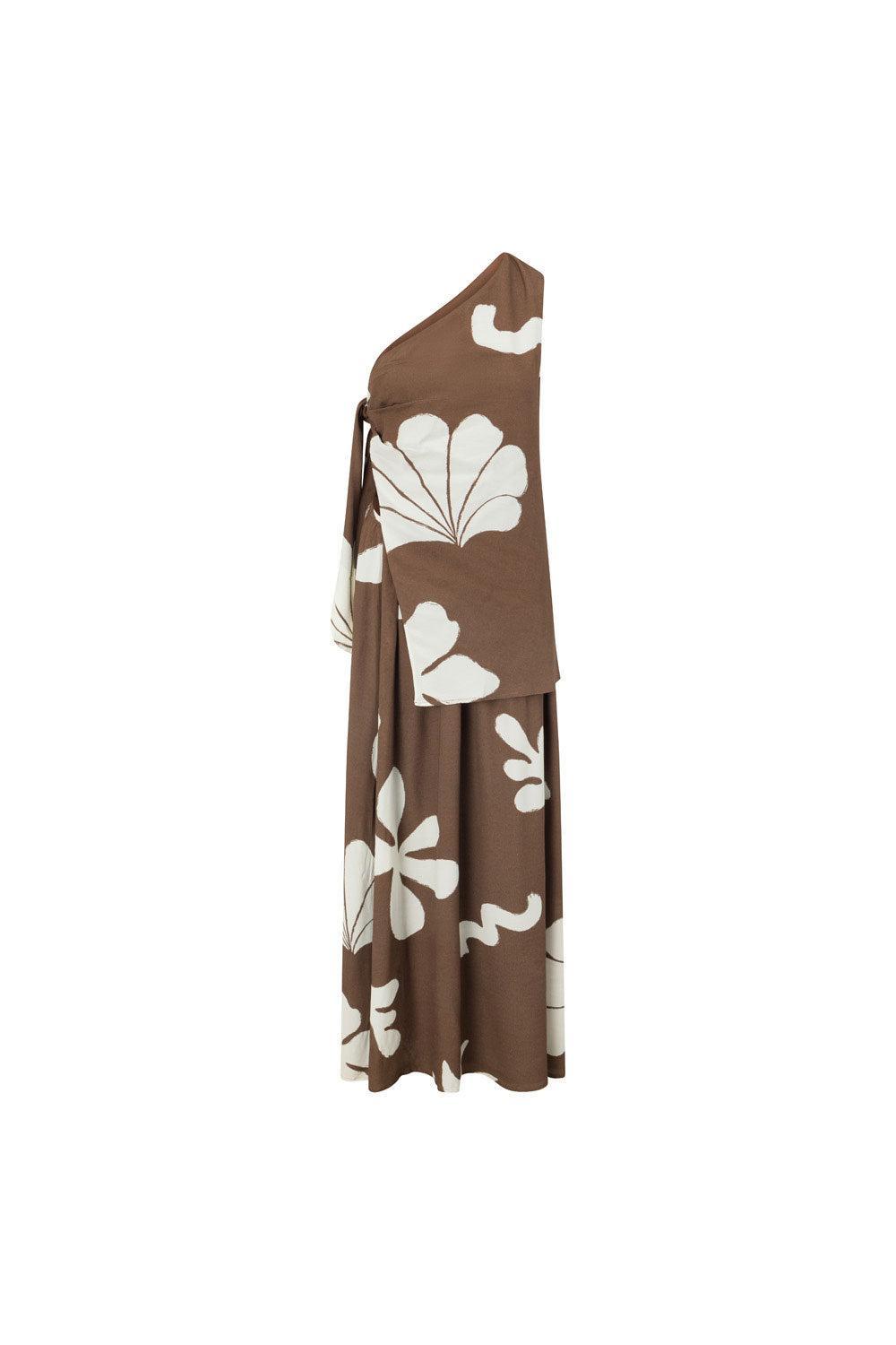Lessi Dress - Galene Brown Product Image