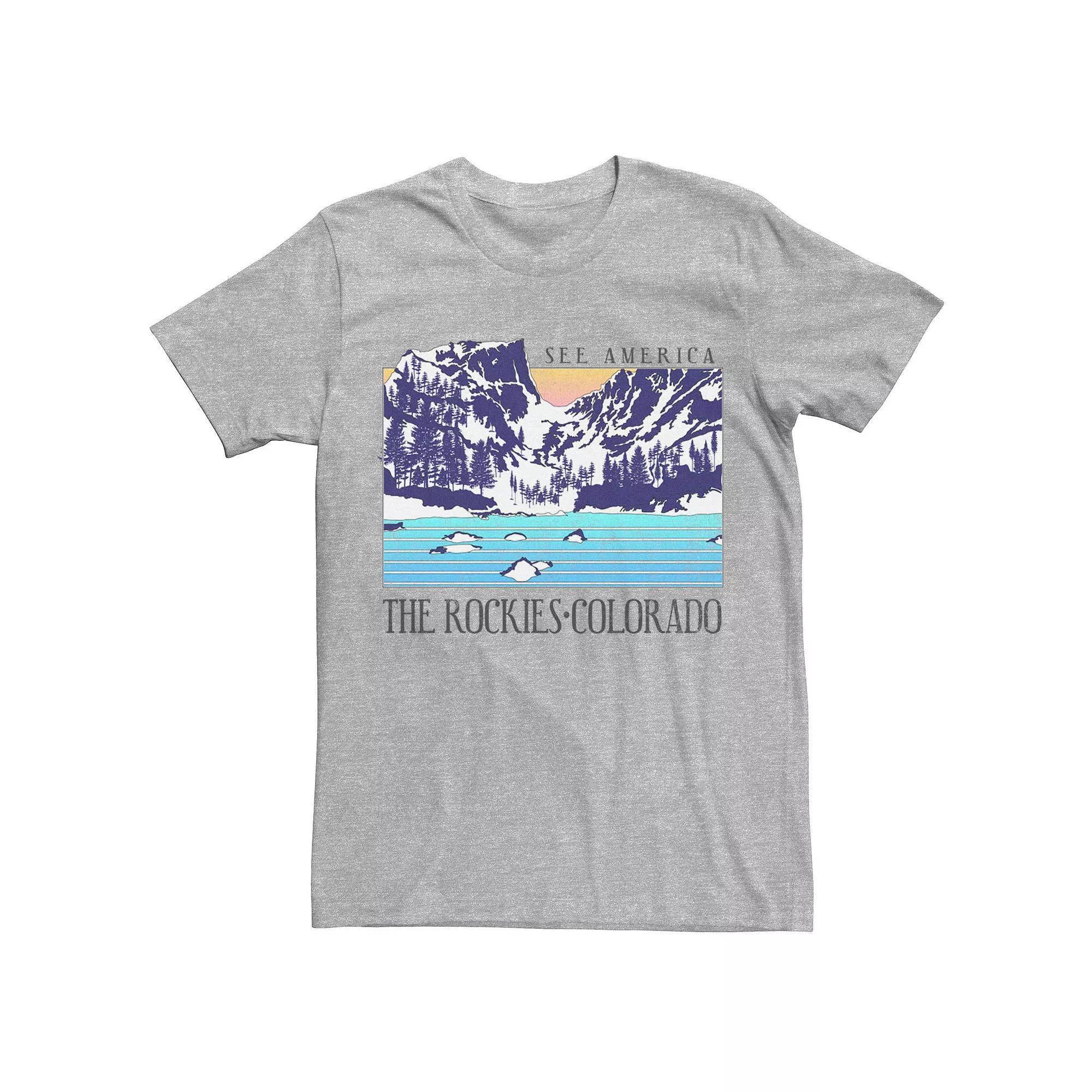 Men's The Rockies Colorado See America Tee, Size: Medium, Athletic Grey Product Image
