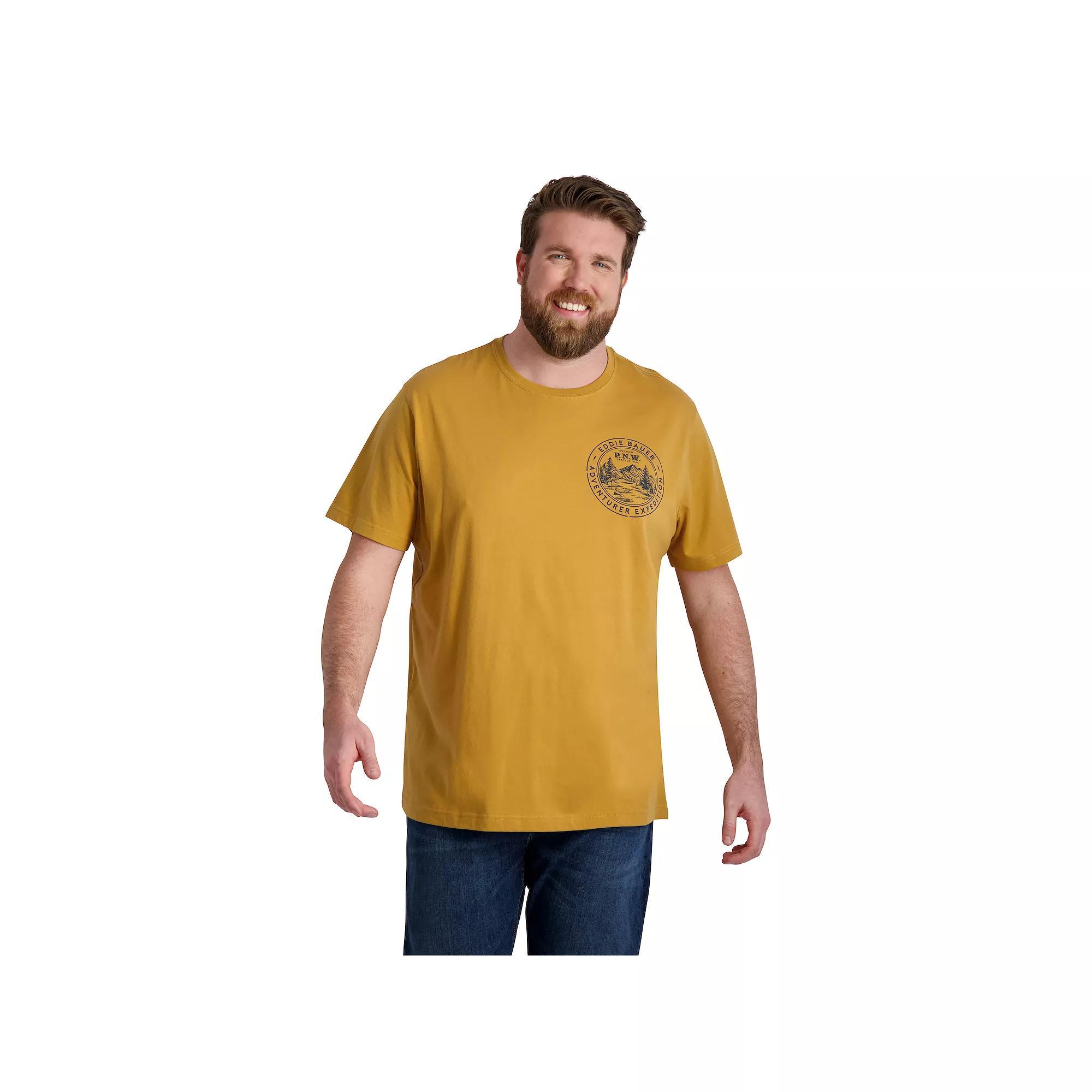 Big & Tall Eddie Bauer Graphic Tee, Men's, Size: 4XB, Butterscotch Product Image