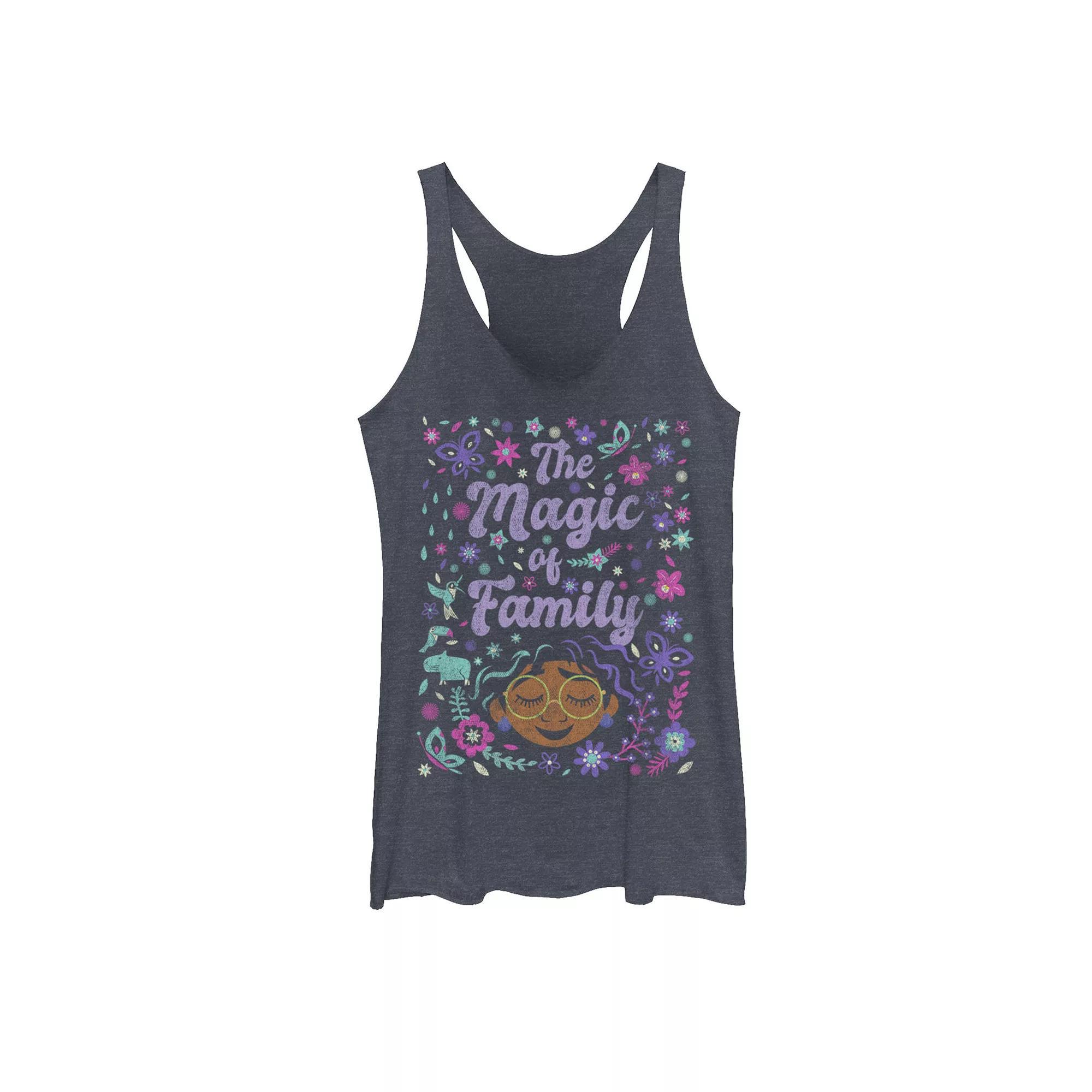Disney's Encanto Magic Artsy Juniors' Racerback Tank Top, Girl's, Size: Medium, Navy Grey Product Image