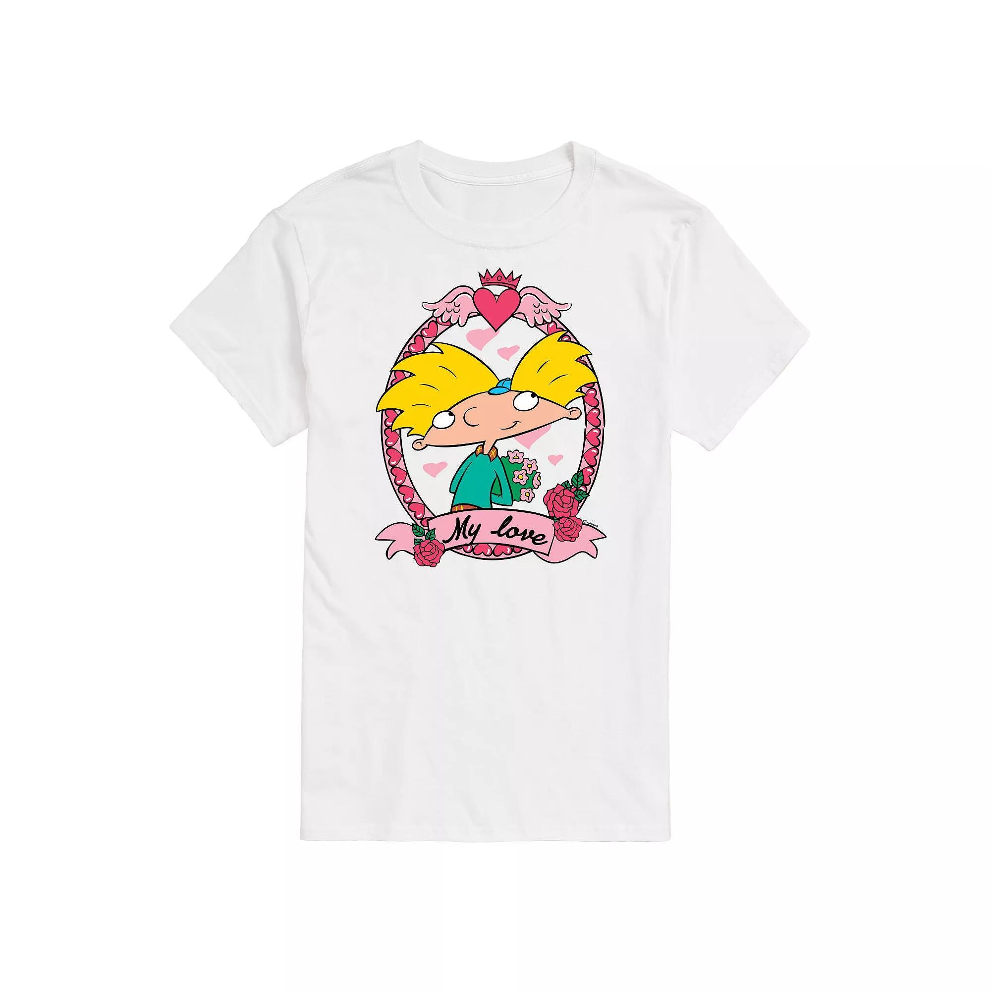 Big & Tall Hey Arnold! My Love Arnold Portrait Graphic Tee, Mens Product Image