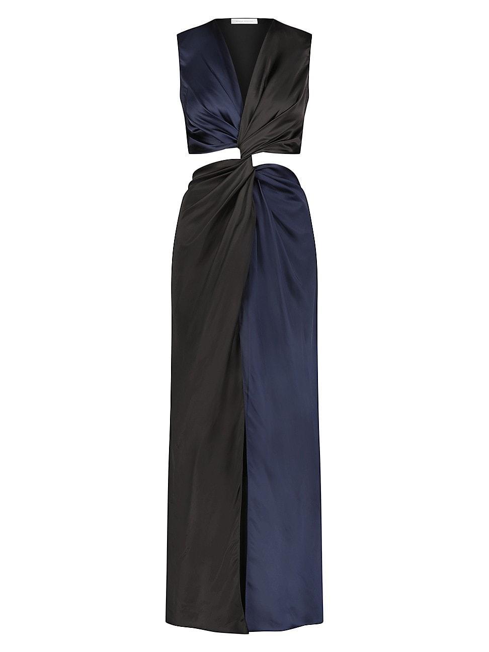 Womens Colorblocked Twist Dress Product Image