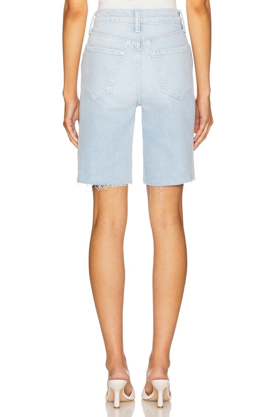 High Waisted Rider Bermuda Short Fray MOTHER Product Image