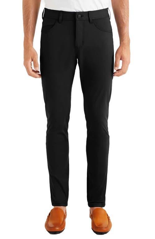 Rhone Commuter Men's Slim Fit Five Pocket Pants in Black at Nordstrom, Size 35 Product Image