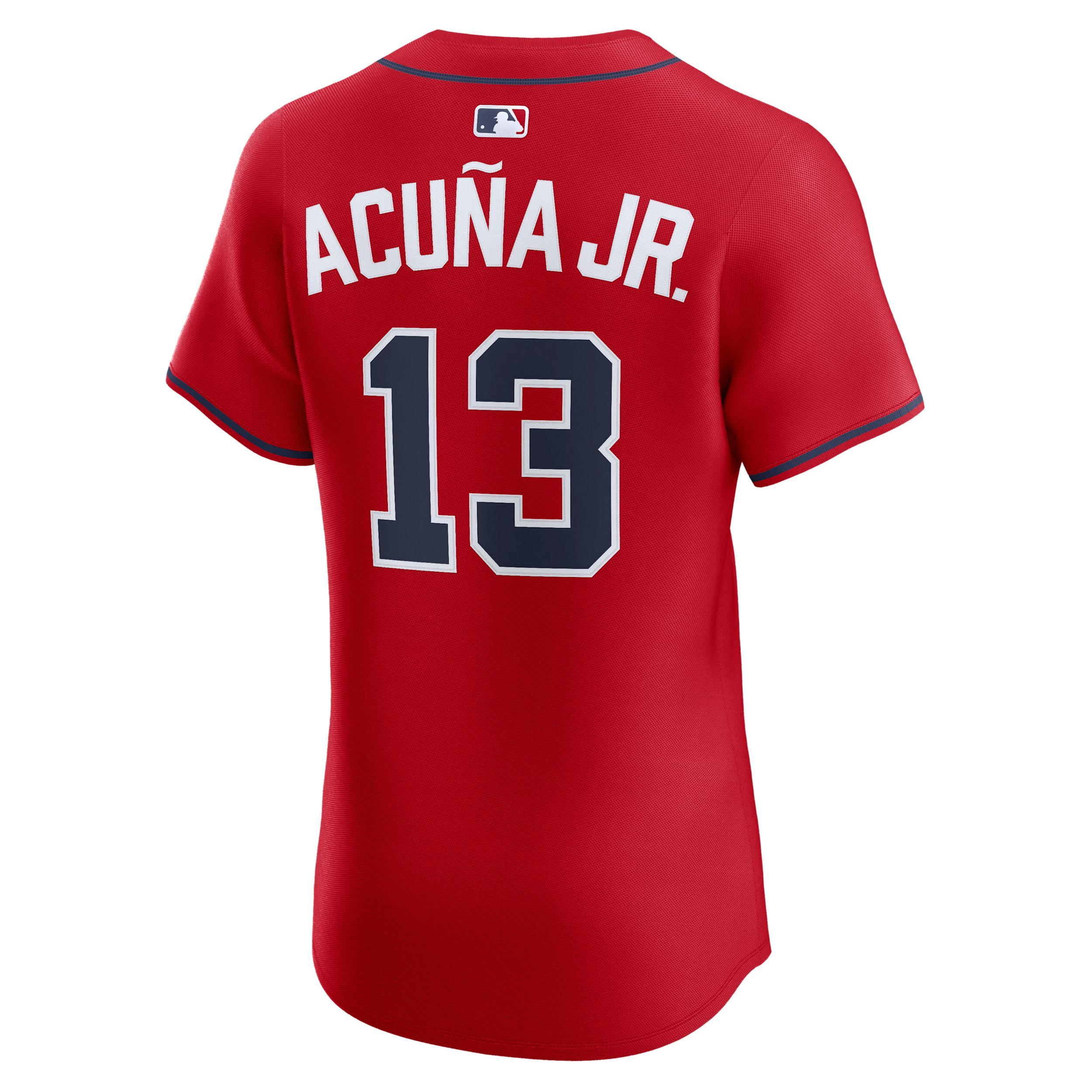 Ronald AcuÃ±a Jr. Atlanta Braves Nike Men's Dri-FIT ADV MLB Elite Jersey Product Image