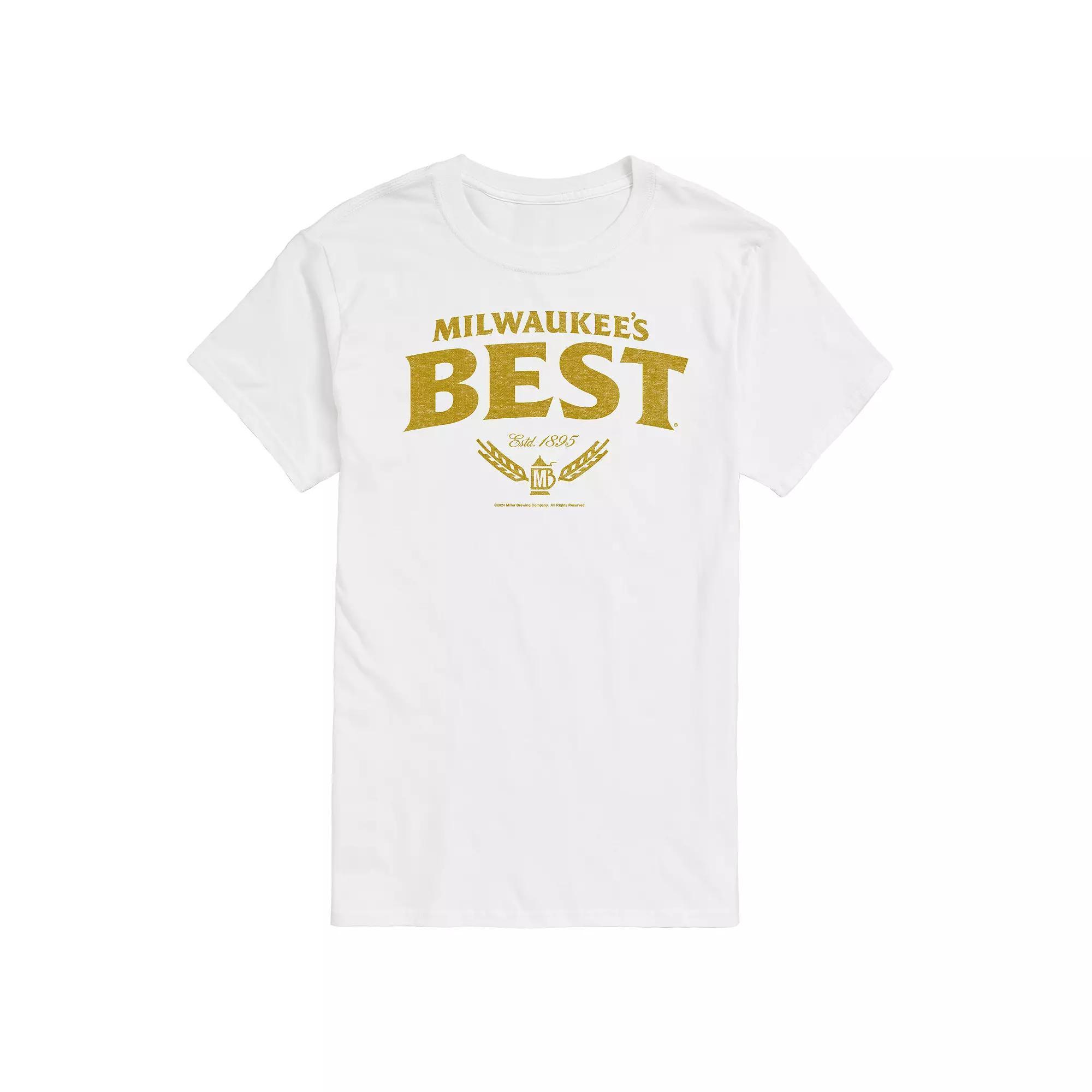 Mens Milwaukees Best Distressed Logo Grapic Tee Product Image