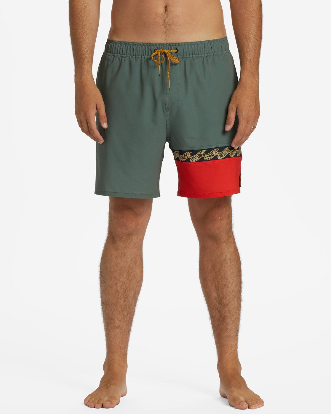 Burleigh Layback 17" Swim Trunks - Sage Male Product Image