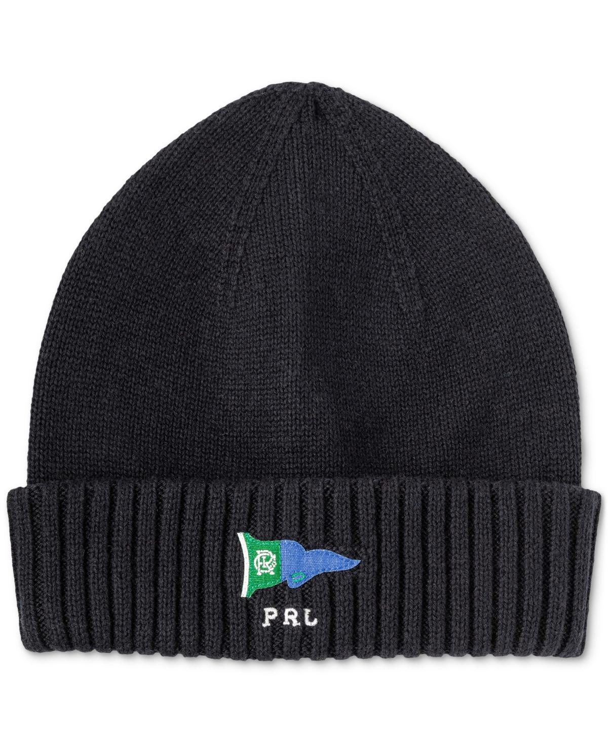 POLO RALPH LAUREN Men's Pennant Beanie In Polo Black Product Image