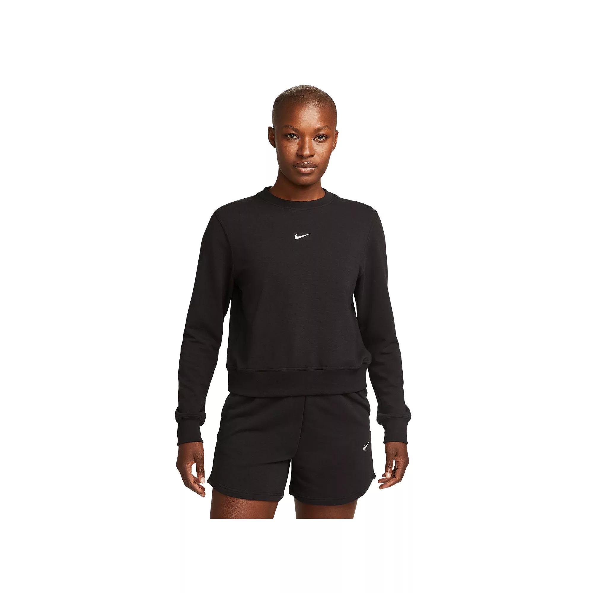 Nike Women's Dri-FIT One Crew-Neck French Terry Sweatshirt Product Image