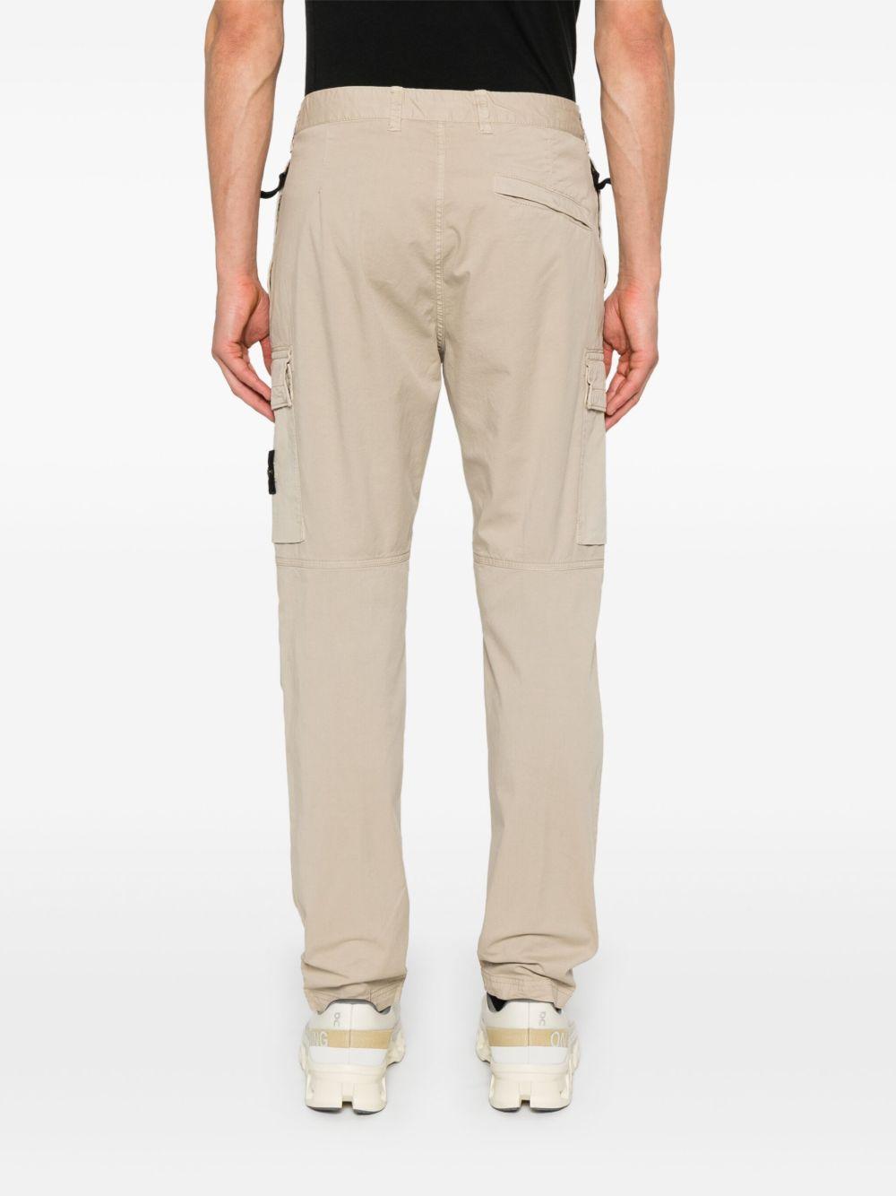 Compass-badge tapered trousers Product Image