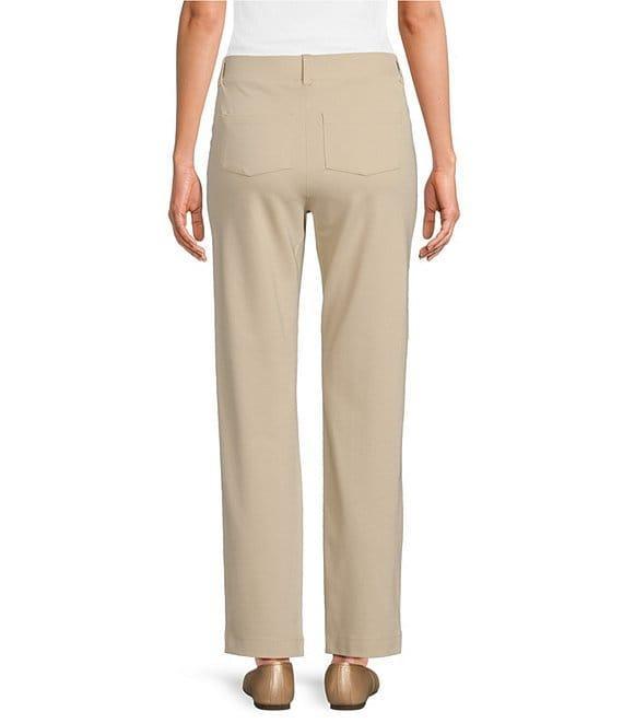 Intro Petite Size Stella Breezy Knit Slimming Comfort Waist Pull-On Ankle Pants Product Image