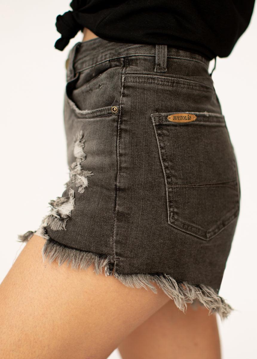 Markelle Shorts in Washed Black Female Product Image