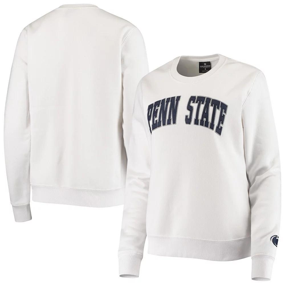 Women's Colosseum White Penn State Nittany Lions Campanile Pullover Sweatshirt, Size: XL Product Image