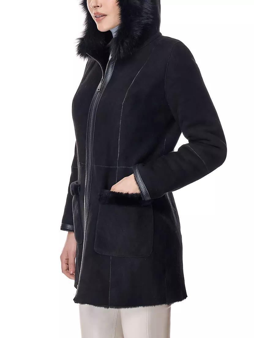 Hooded Nubuck & Shearling Jacket Product Image
