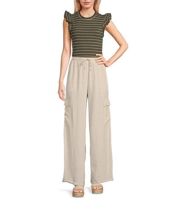 Evolutionary Ruffle Short Sleeve Knit Top Product Image