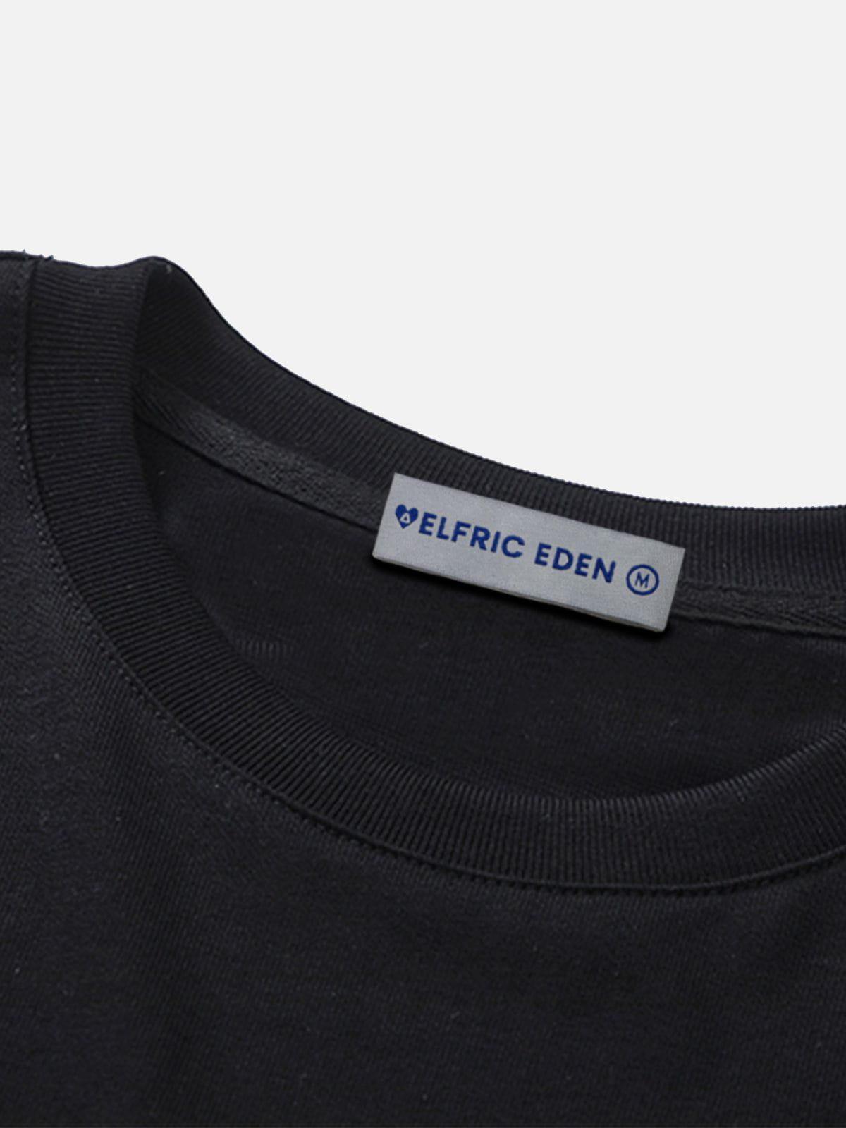 Aelfric Eden Flame PU Patchwork Tee Product Image