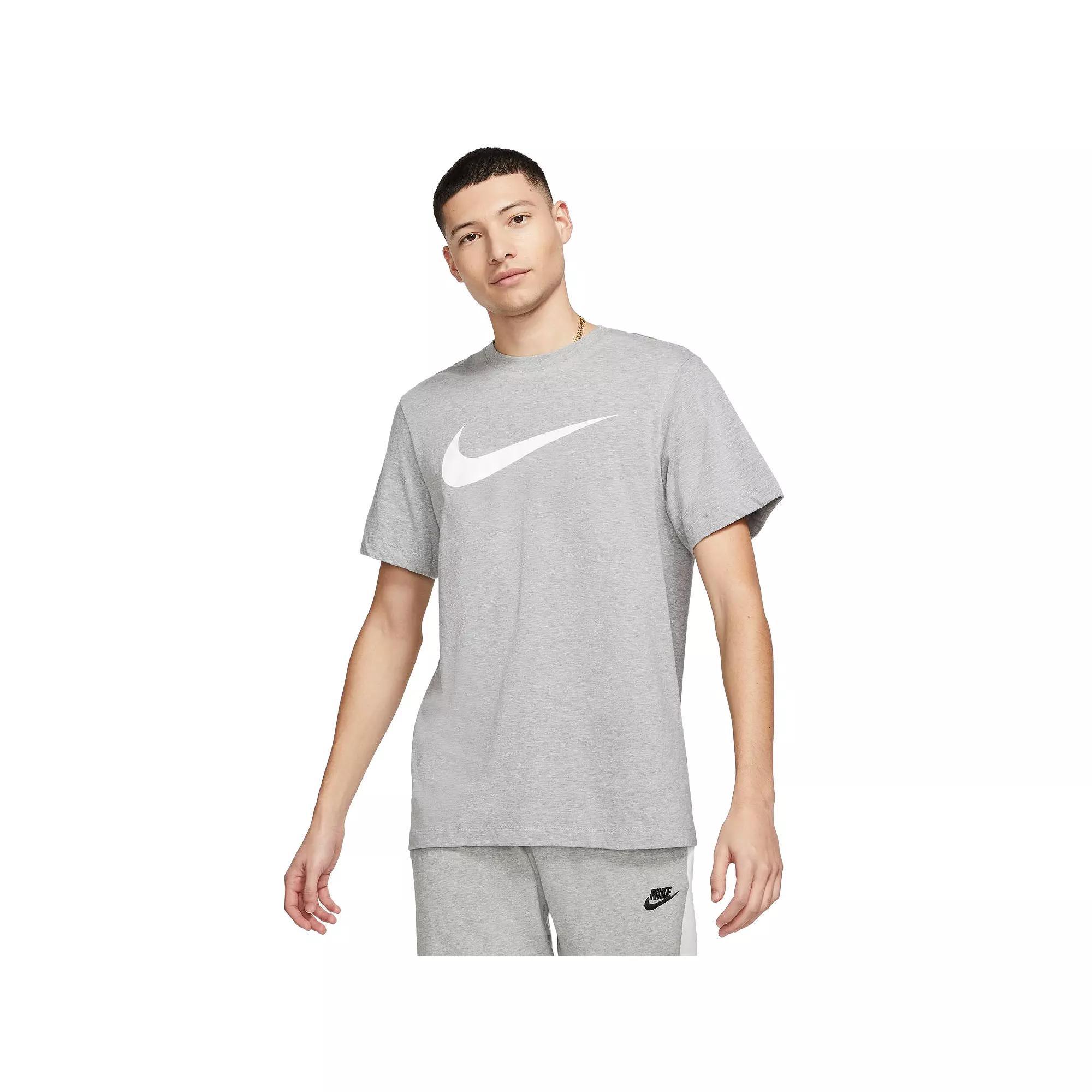 Men's Nike Icon Swoosh Tee, Size: XXL, Dark Gray Grey Product Image