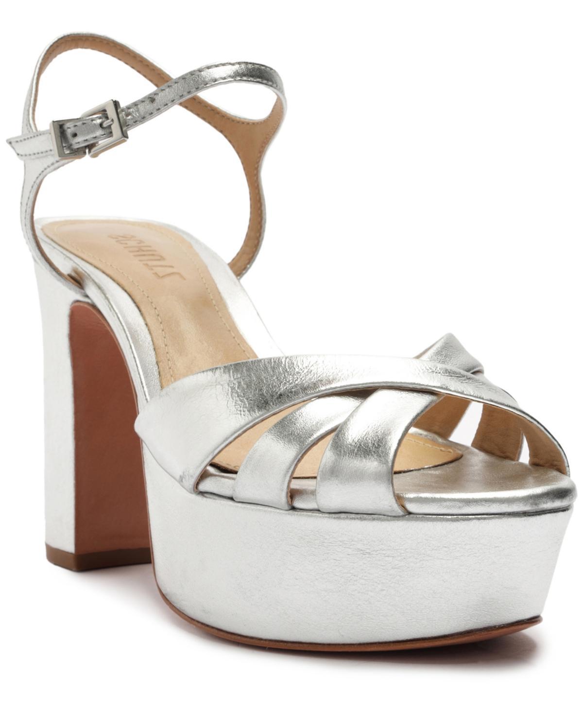 Keefa Metallic Leather Platform Sandals Product Image