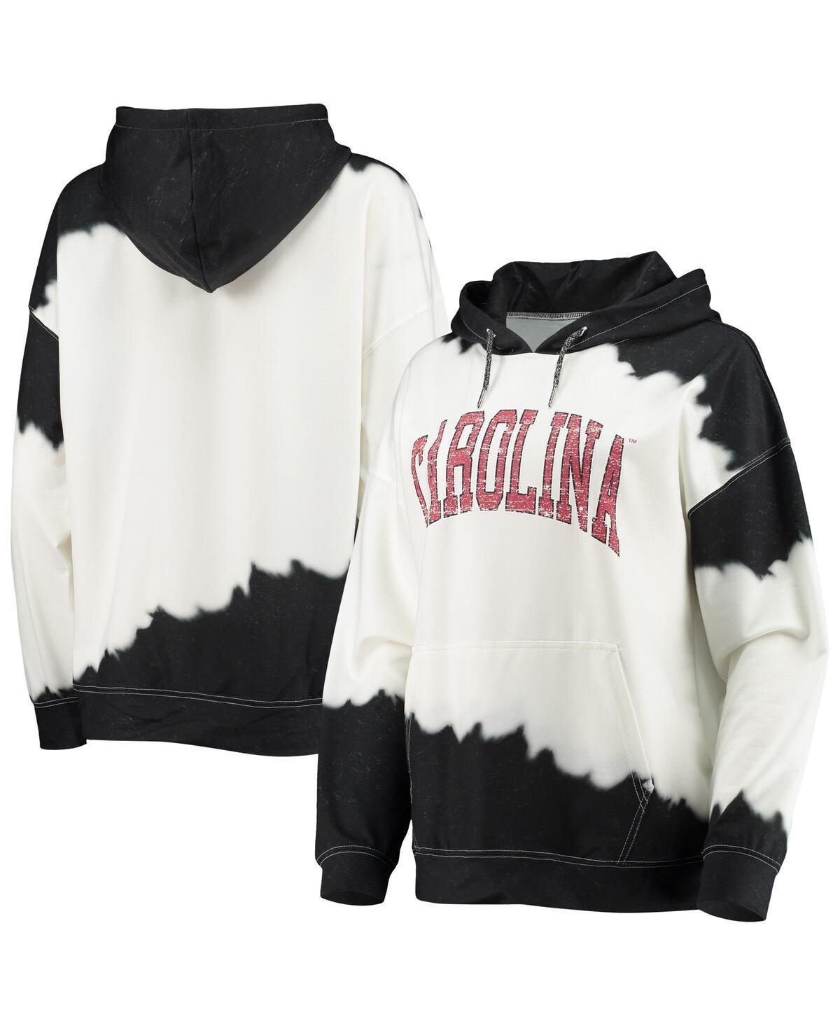 Womens Gameday Couture White South Carolina Gamecocks For the Fun Double Dip-Dyed Pullover Hoodie - White Product Image