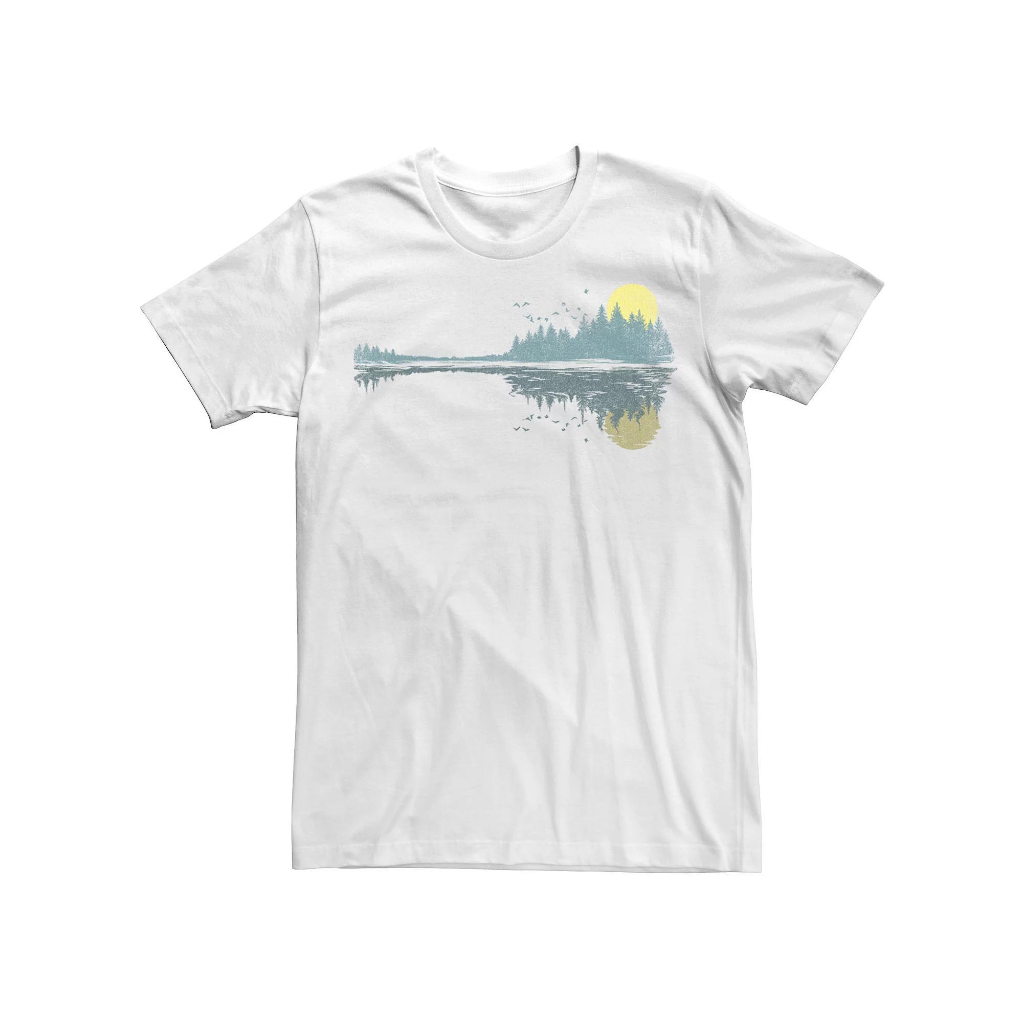 Big & Tall Music Lake Outdoor Tee, Men's, Size: 3XL, White Product Image