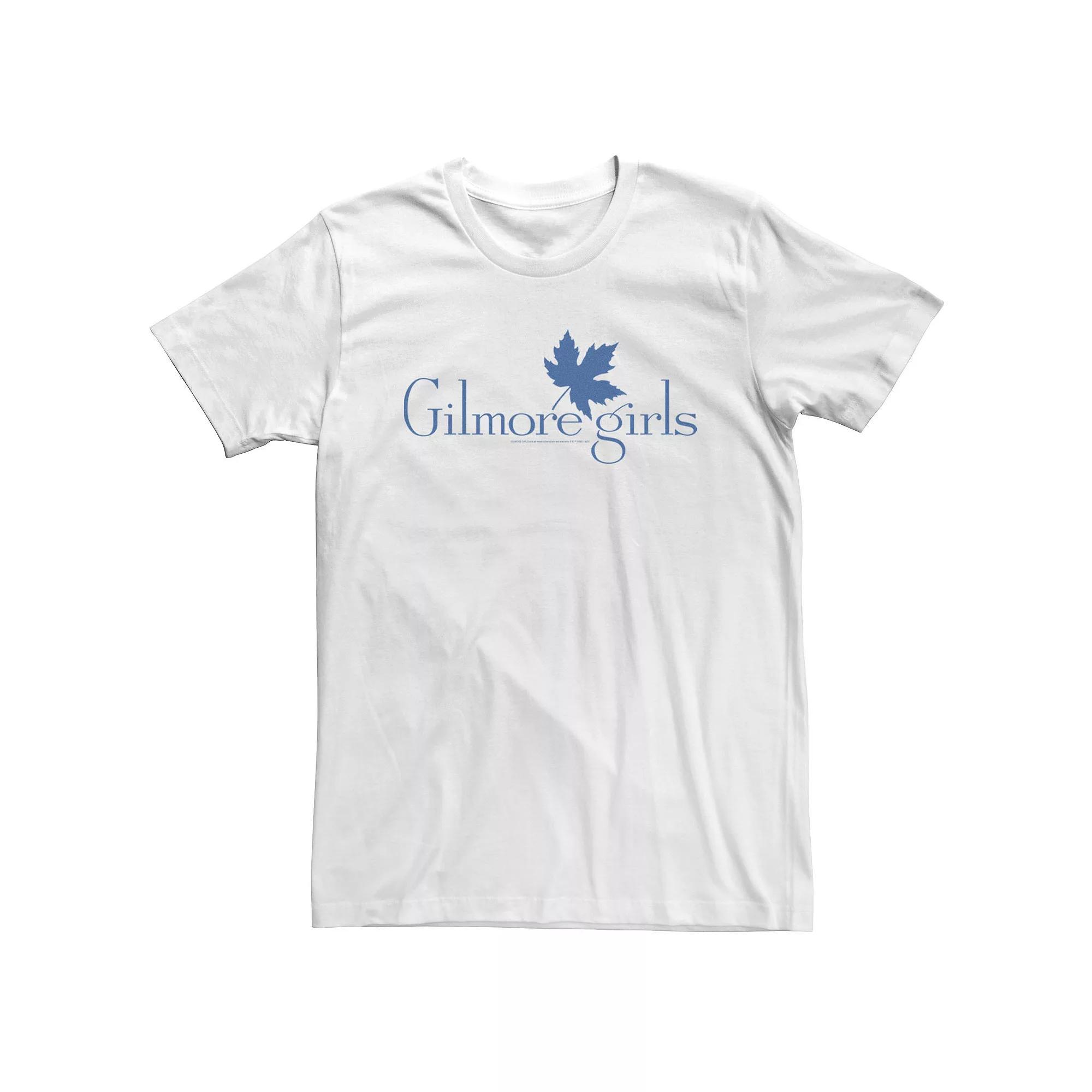Big & Tall Gilmore Girls Leaf Logo Tee, Men's, Size: 3XLT, White Product Image