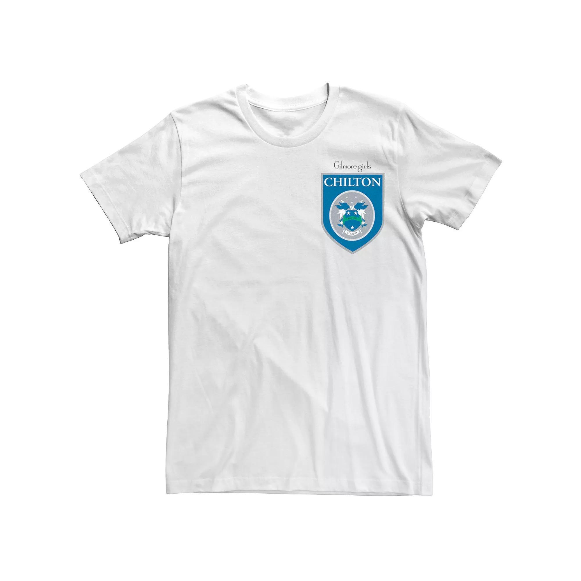 Men's Gilmore Girls Chilton Academy Left Chest Badge Tee, Size: 3XL, Athletic Grey Product Image