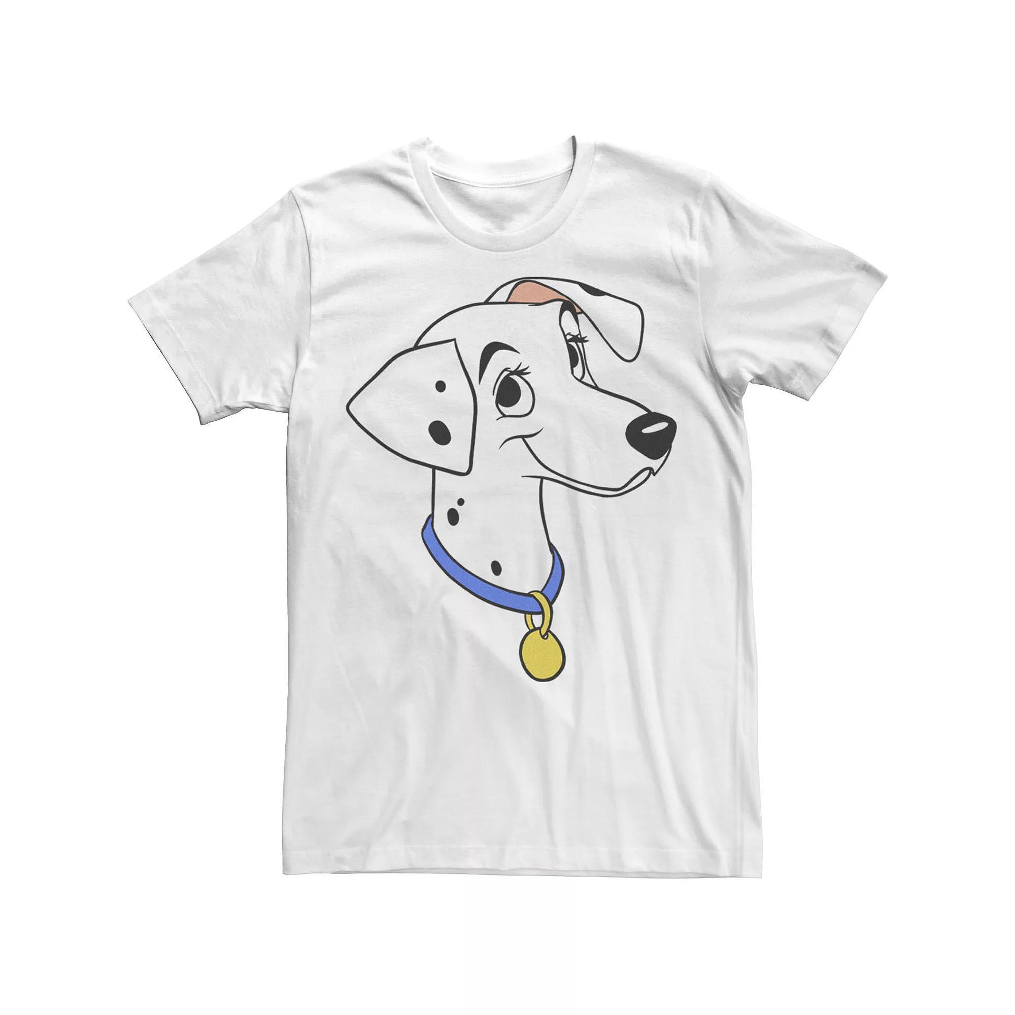 Disney's 101 Dalmatians Perdita Big Face Men's Tee, Size: XL, White Product Image