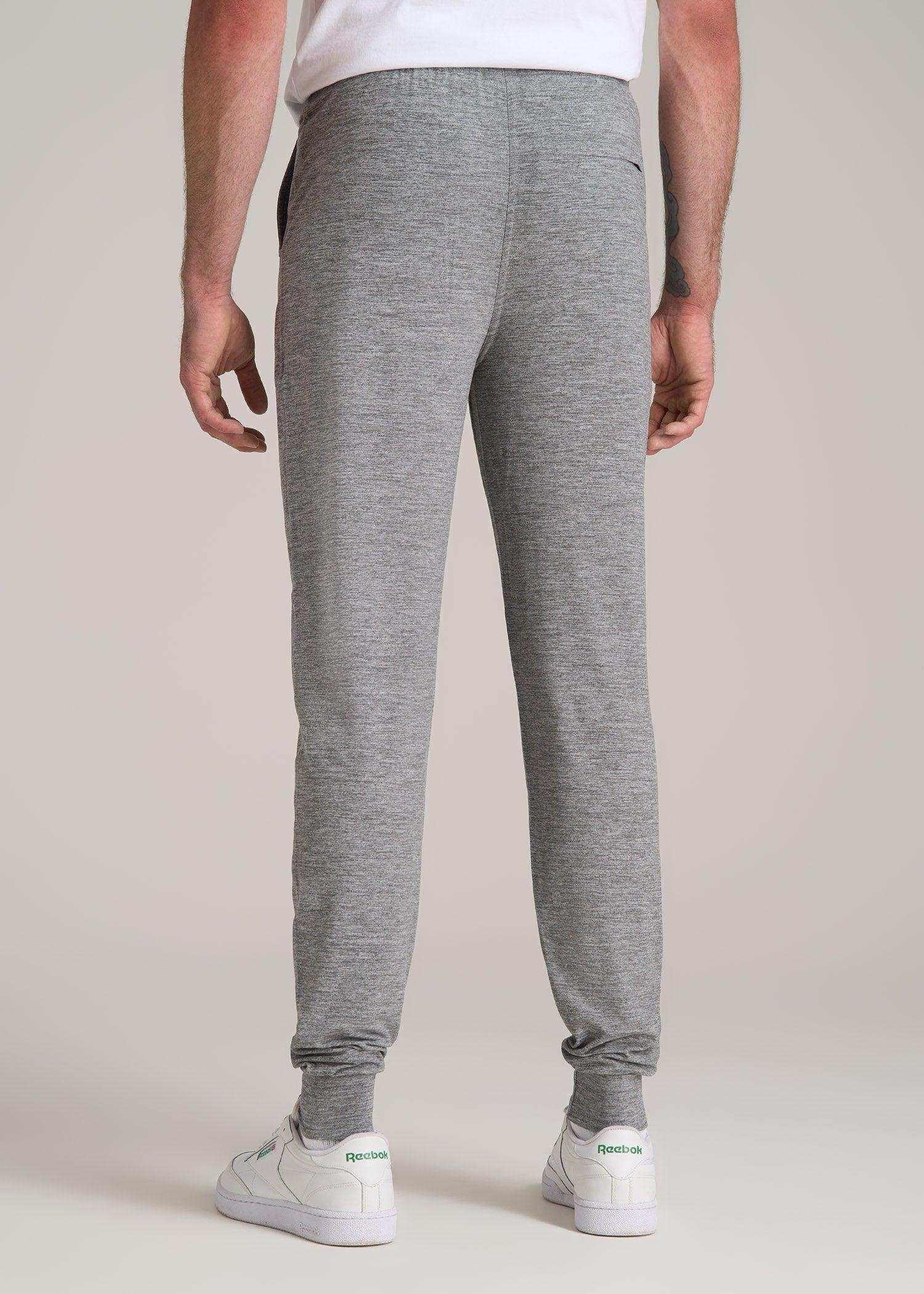 Weekender Stretch Lounge Joggers for Tall Men in Heathered Grey Product Image