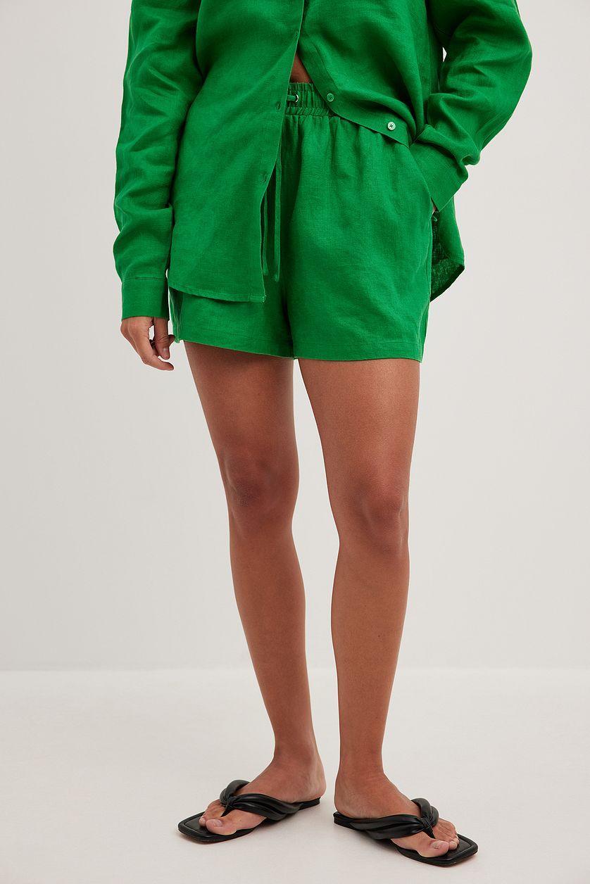 Elastic Linen Shorts Product Image