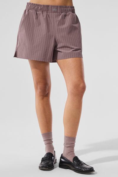 Pinstripe Daylight Boxer Short - Mushroom/Ivory Product Image