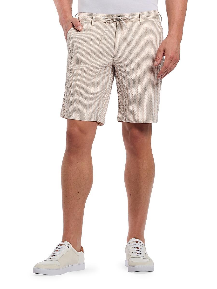 Mens Fornillo Striped Woven Drawstring Shorts Product Image